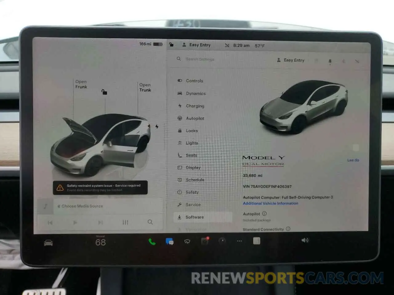 9 Photograph of a damaged car 7SAYGDEF1NF406397 TESLA MODEL Y 2022