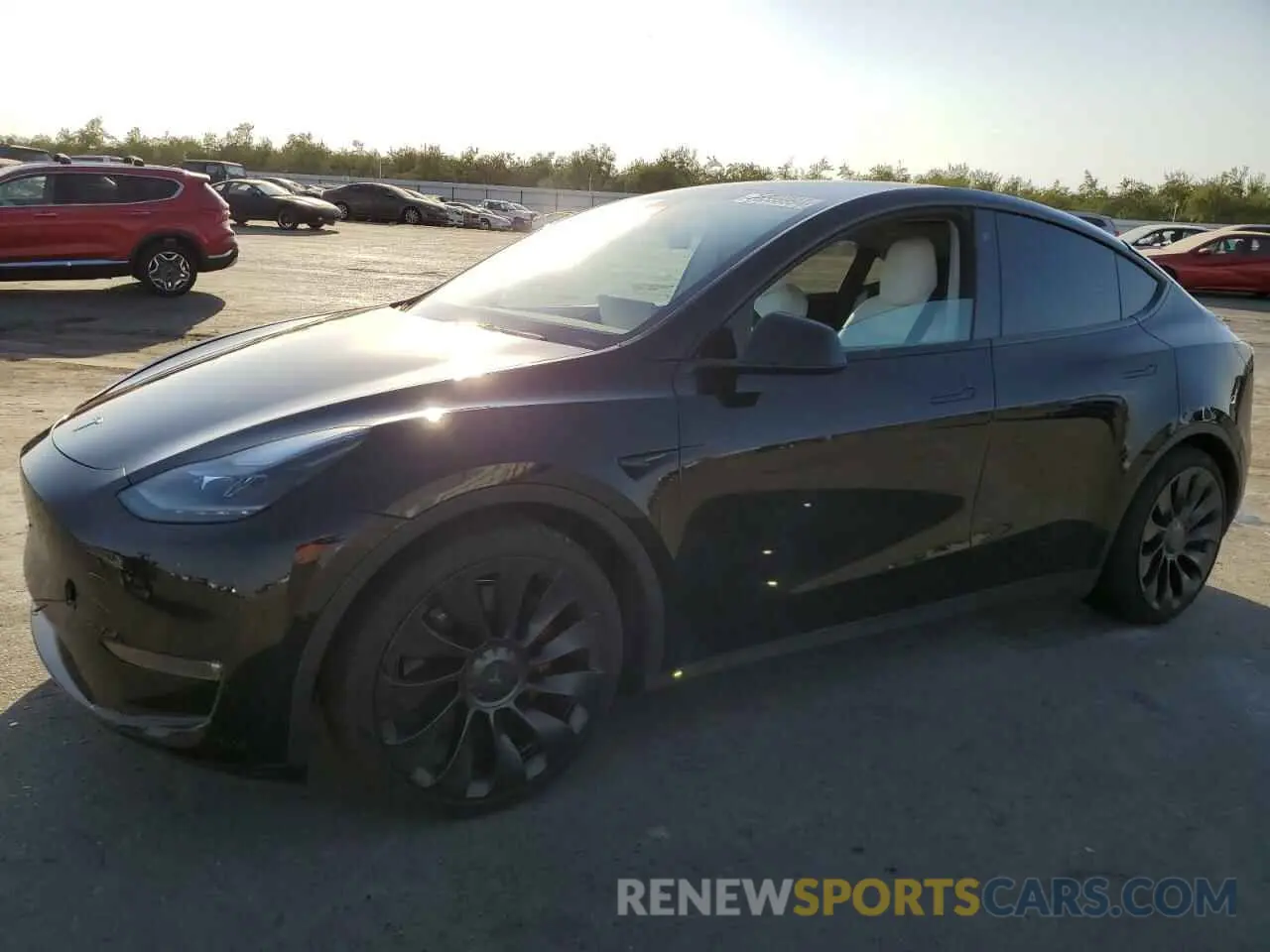 1 Photograph of a damaged car 7SAYGDEF1NF438668 TESLA MODEL Y 2022