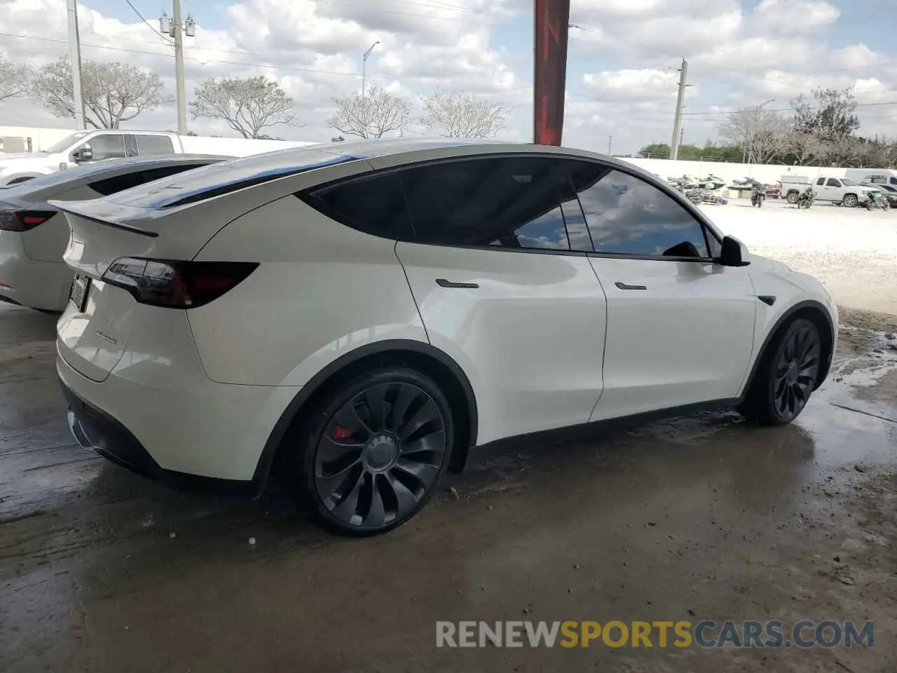 3 Photograph of a damaged car 7SAYGDEF1NF454045 TESLA MODEL Y 2022