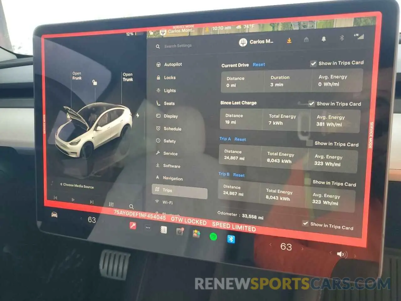 9 Photograph of a damaged car 7SAYGDEF1NF454045 TESLA MODEL Y 2022