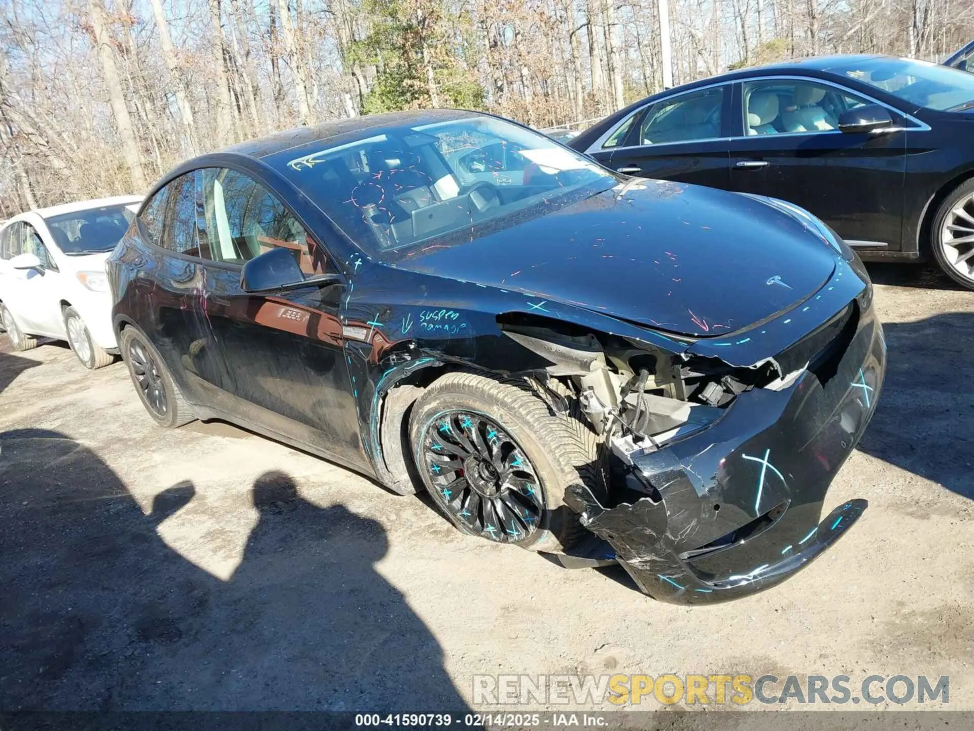 1 Фотография поврежденного автомобиля 7SAYGDEF1NF465188 TESLA MODEL Y 2022