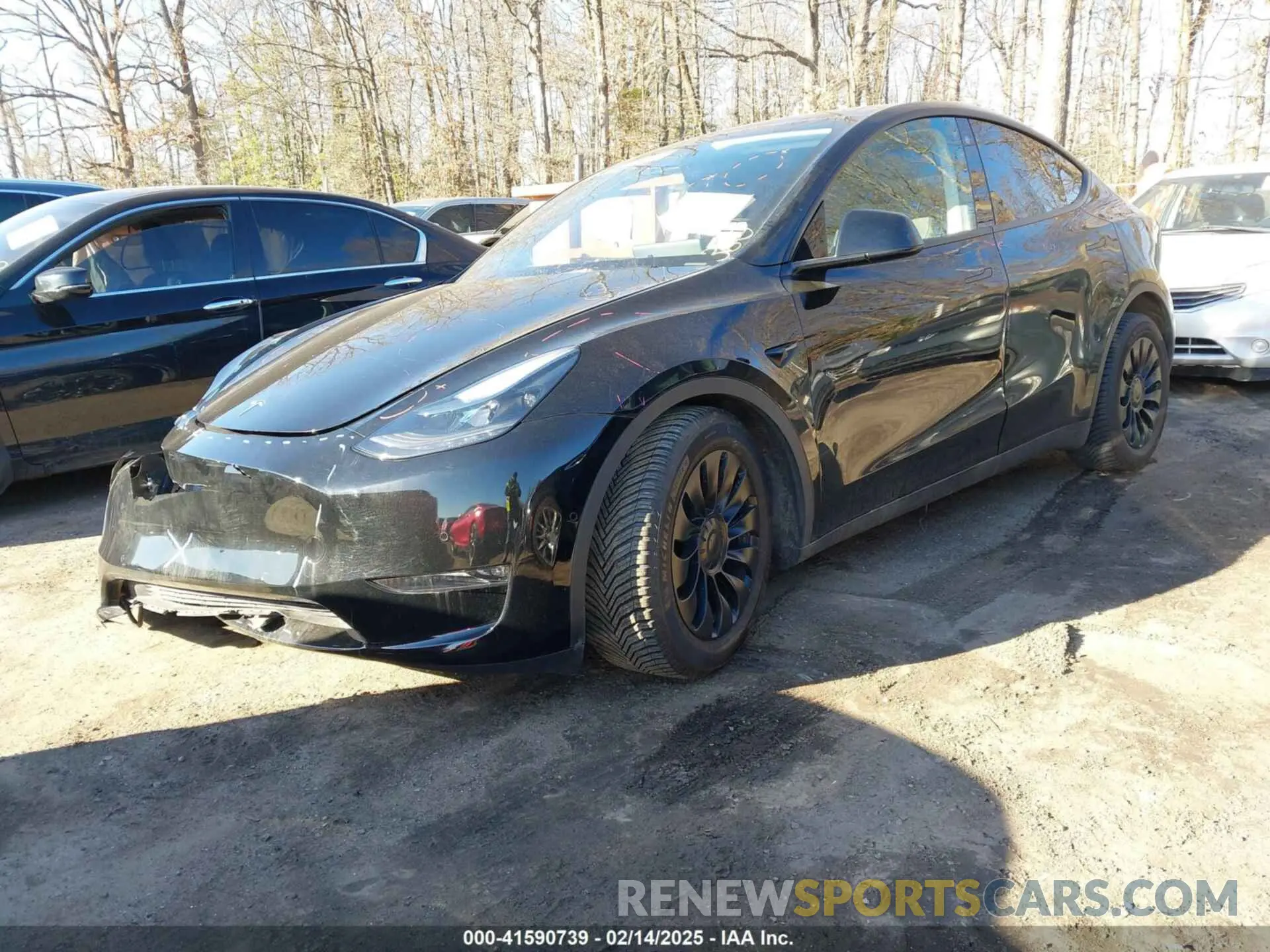 2 Фотография поврежденного автомобиля 7SAYGDEF1NF465188 TESLA MODEL Y 2022