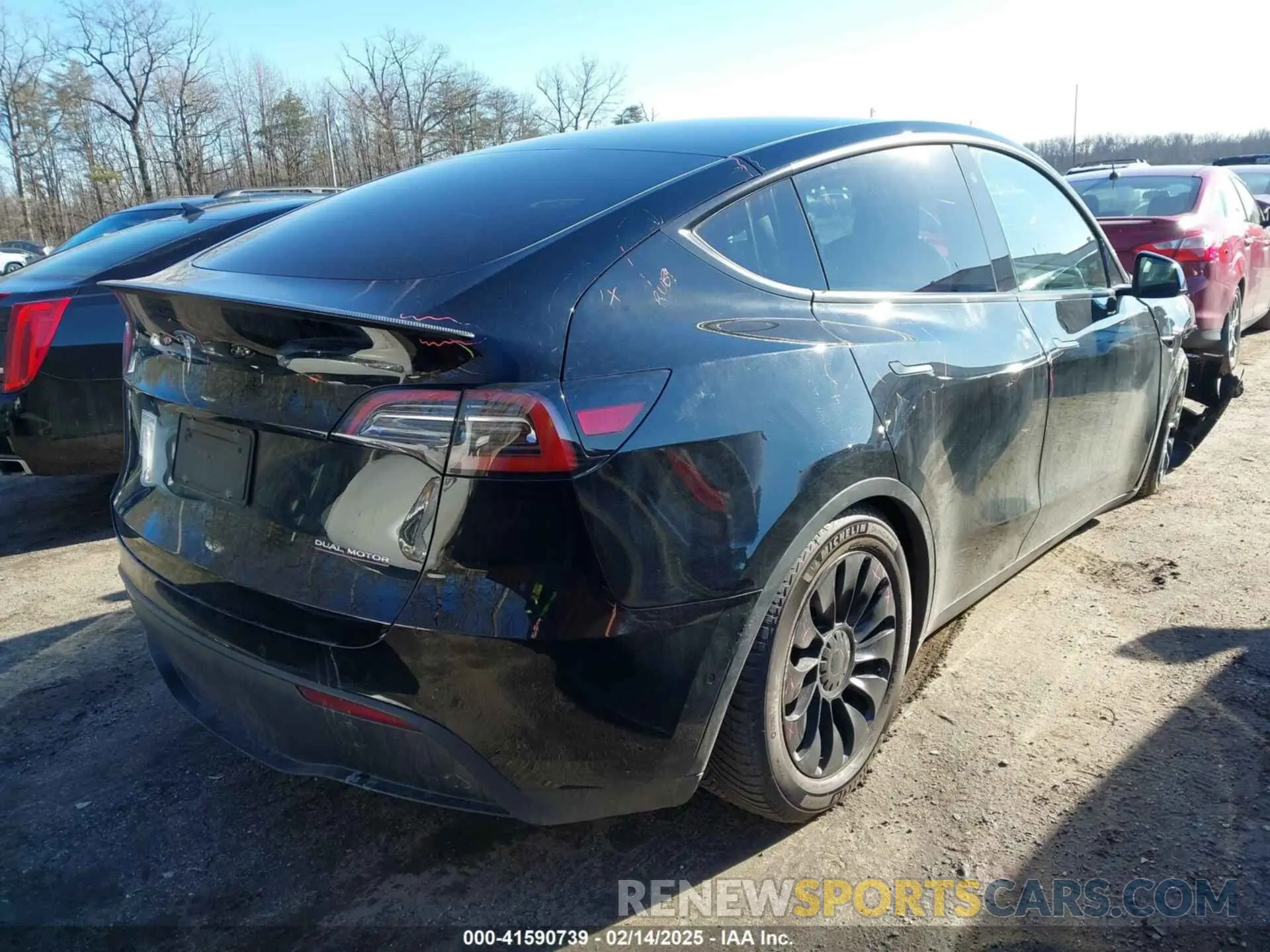 4 Фотография поврежденного автомобиля 7SAYGDEF1NF465188 TESLA MODEL Y 2022