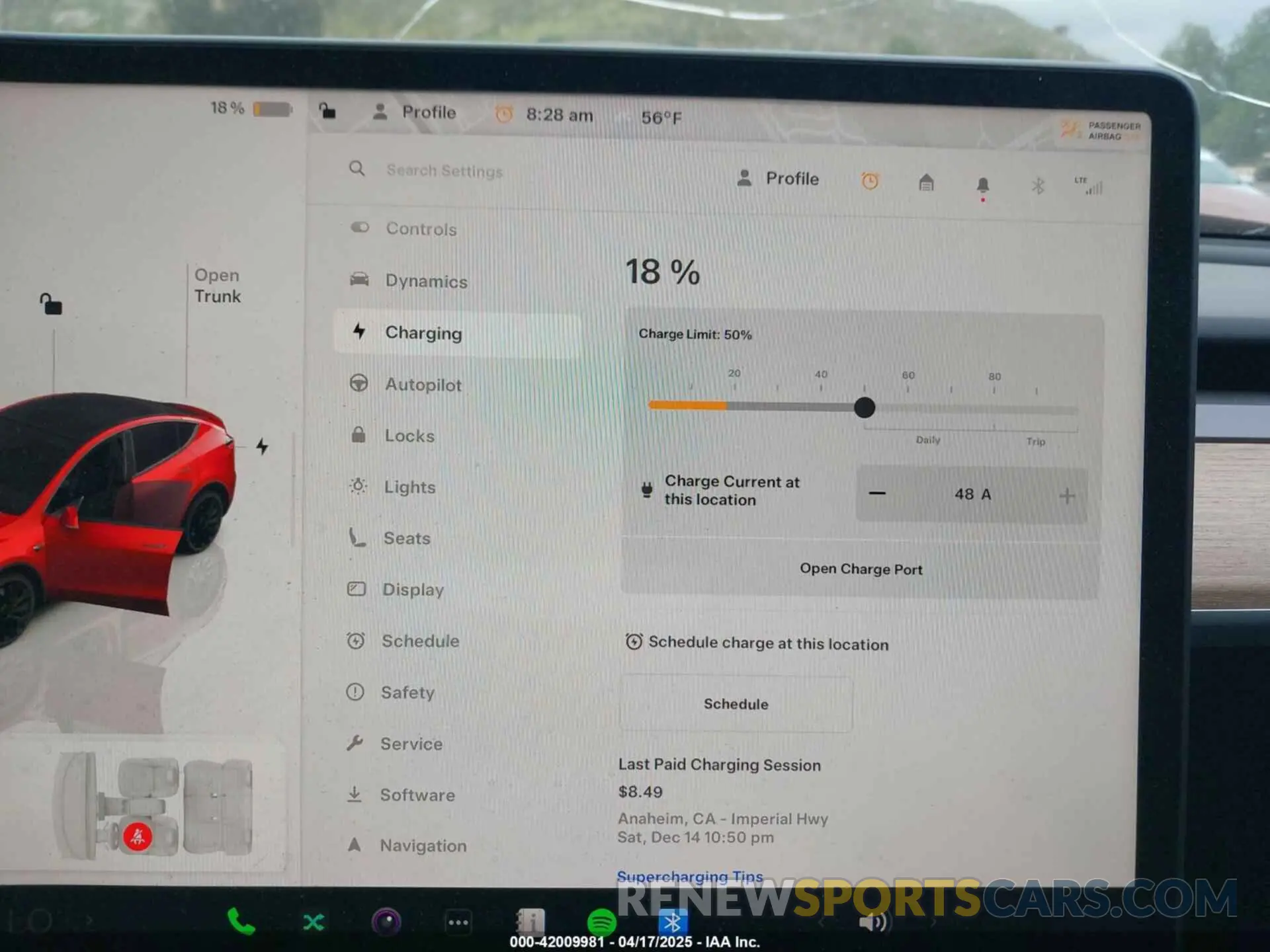17 Фотография поврежденного автомобиля 7SAYGDEF1NF489572 TESLA MODEL Y 2022
