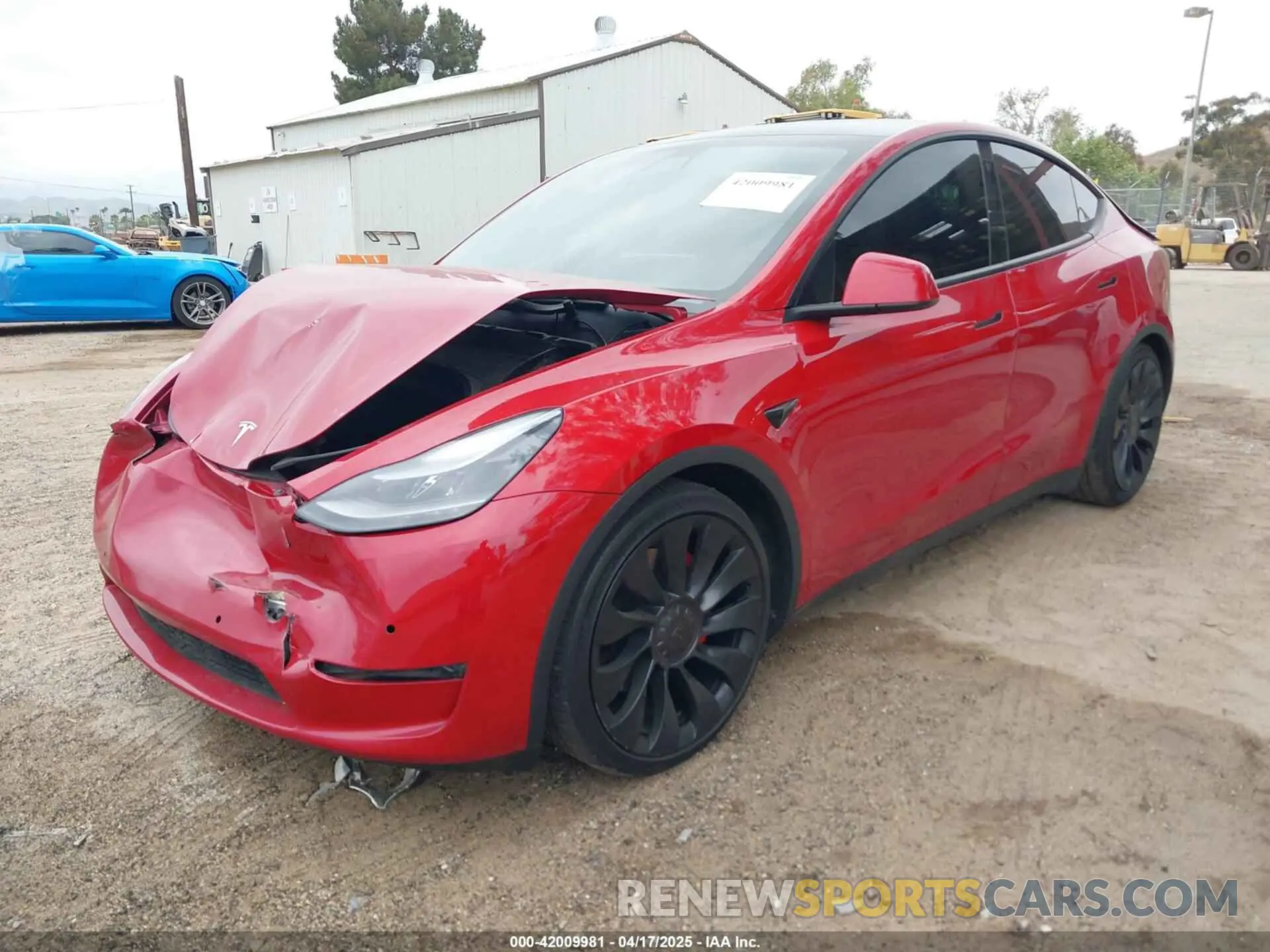 2 Фотография поврежденного автомобиля 7SAYGDEF1NF489572 TESLA MODEL Y 2022