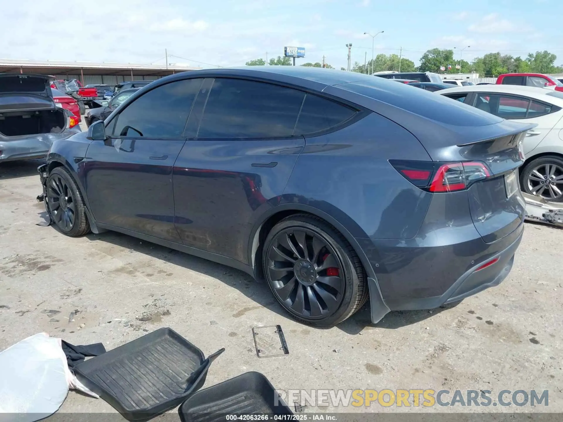 3 Фотография поврежденного автомобиля 7SAYGDEF1NF508766 TESLA MODEL Y 2022