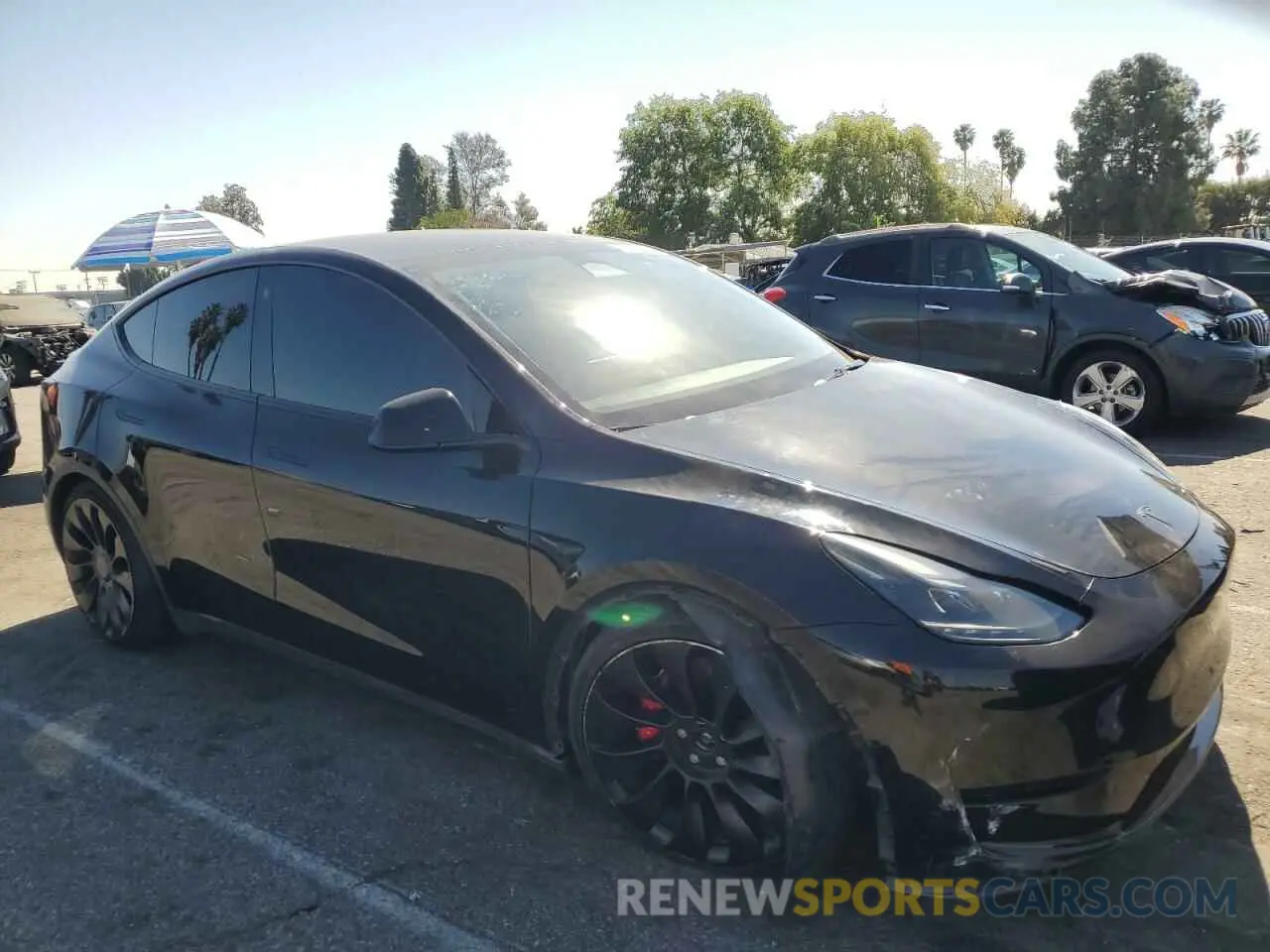 4 Фотография поврежденного автомобиля 7SAYGDEF1NF521193 TESLA MODEL Y 2022