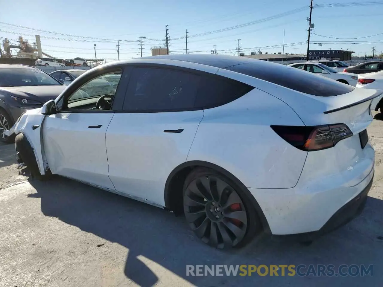 2 Photograph of a damaged car 7SAYGDEF1NF545932 TESLA MODEL Y 2022