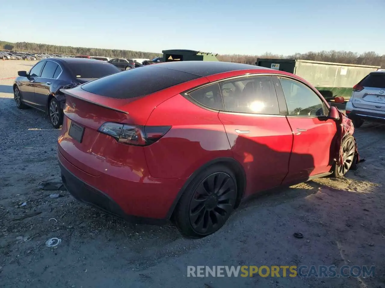 3 Photograph of a damaged car 7SAYGDEF2NF323142 TESLA MODEL Y 2022