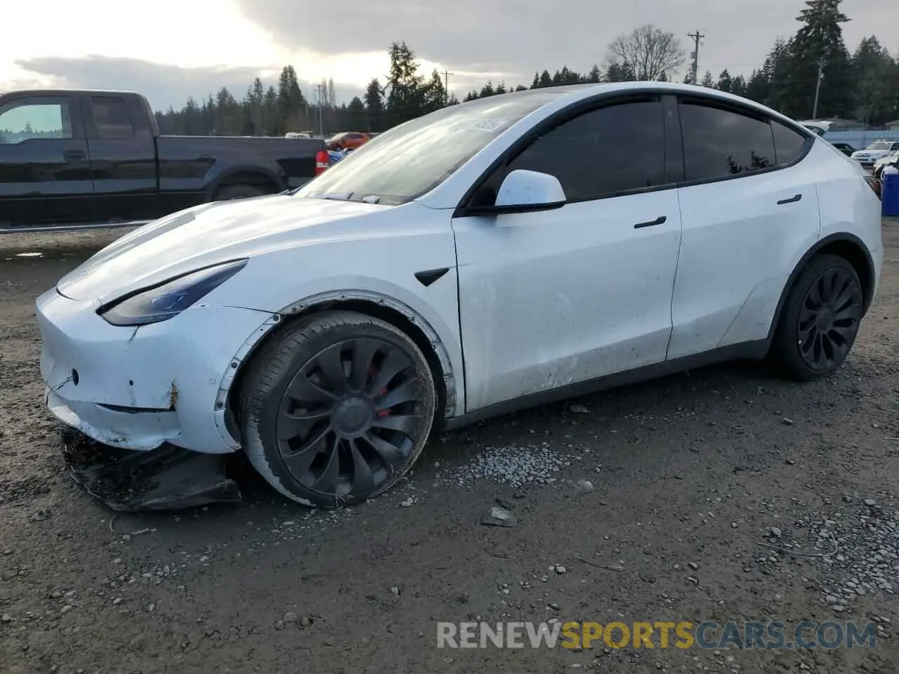 1 Photograph of a damaged car 7SAYGDEF2NF325084 TESLA MODEL Y 2022