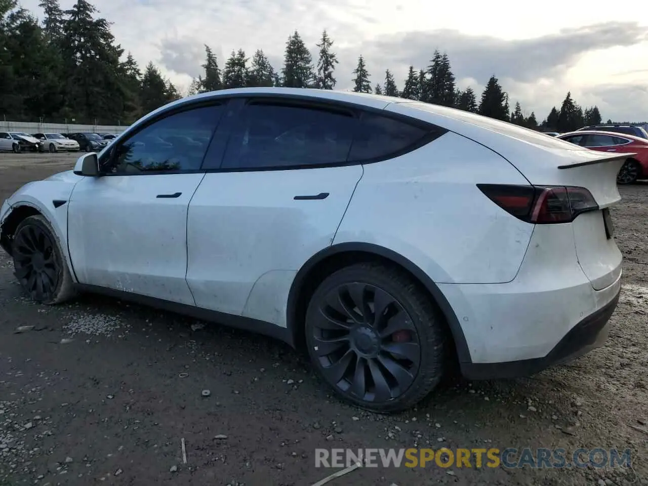 2 Photograph of a damaged car 7SAYGDEF2NF325084 TESLA MODEL Y 2022