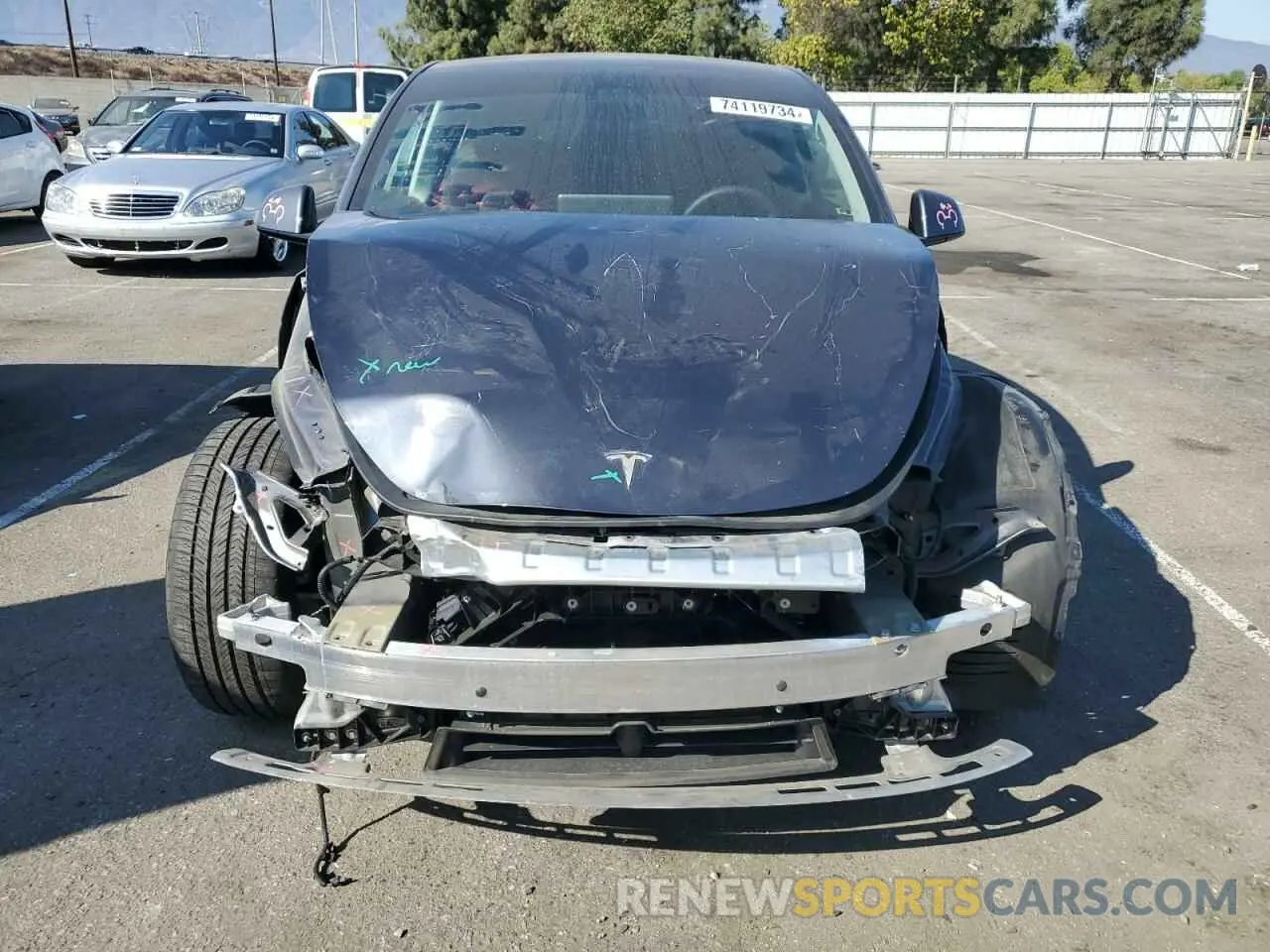 5 Photograph of a damaged car 7SAYGDEF2NF355590 TESLA MODEL Y 2022