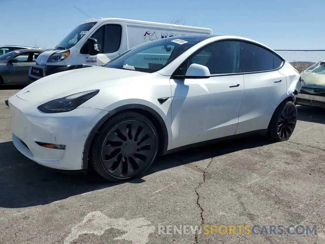 1 Фотография поврежденного автомобиля 7SAYGDEF2NF407736 TESLA MODEL Y 2022