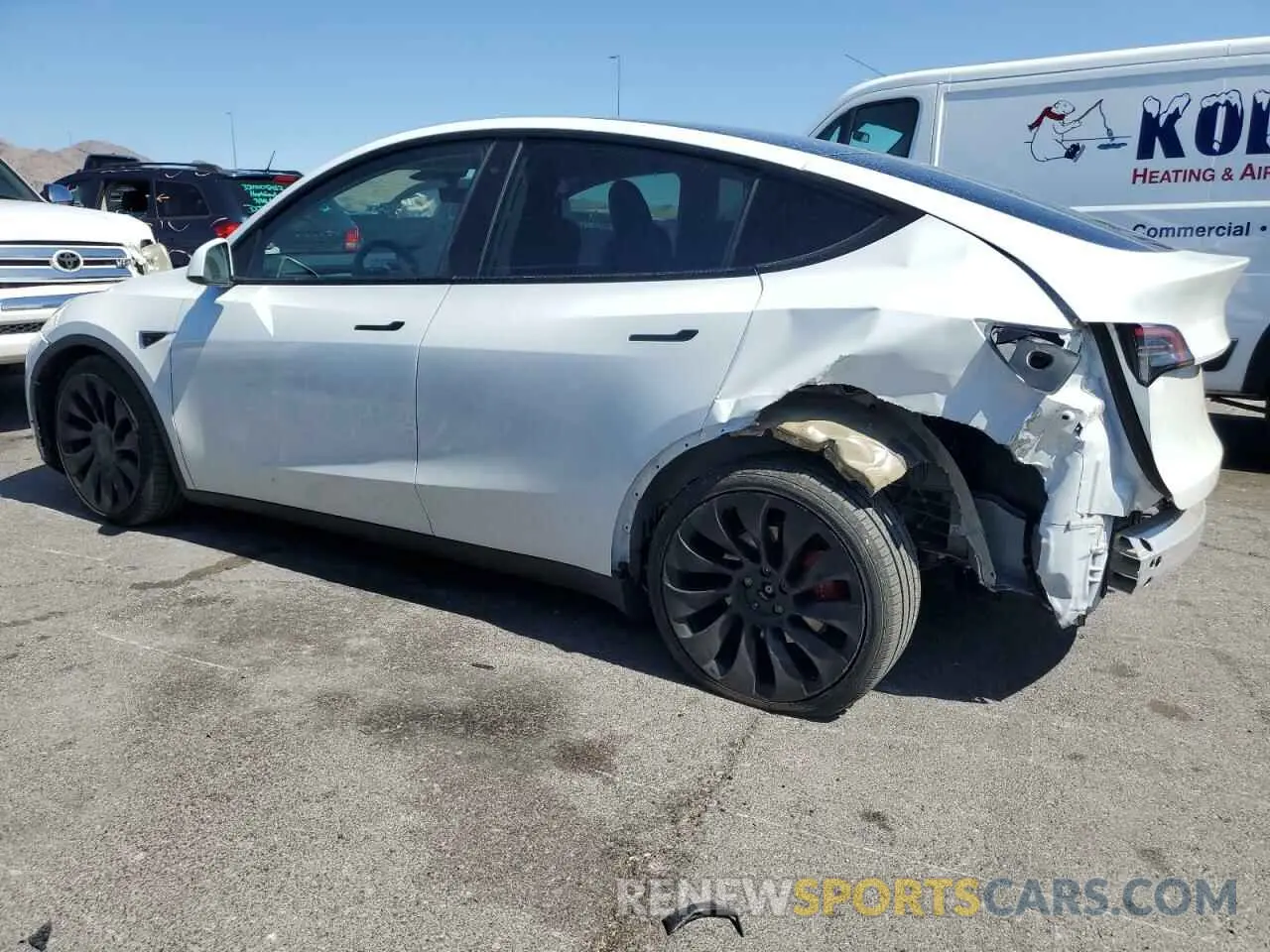 2 Фотография поврежденного автомобиля 7SAYGDEF2NF407736 TESLA MODEL Y 2022
