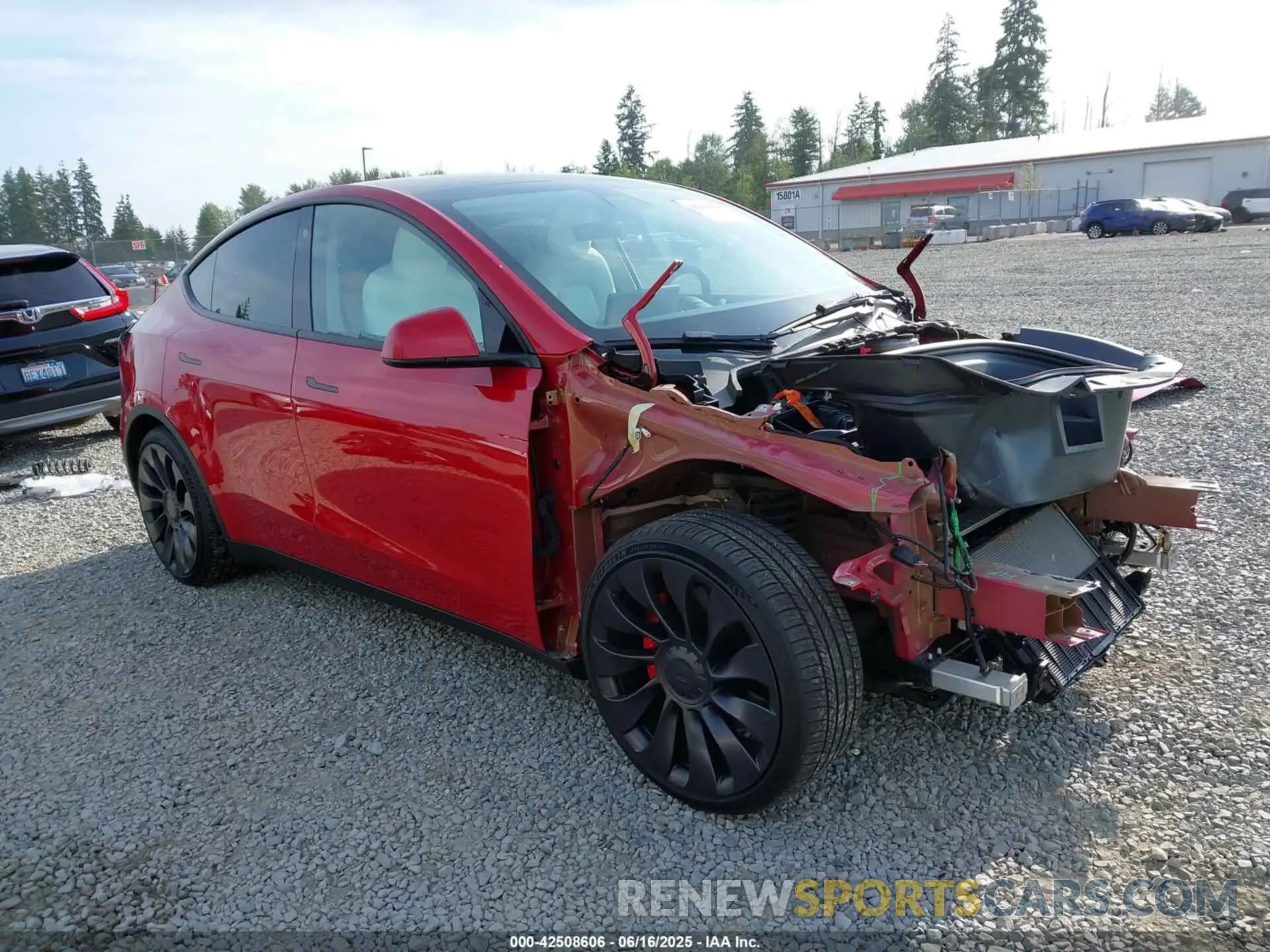 1 Фотография поврежденного автомобиля 7SAYGDEF2NF409129 TESLA MODEL Y 2022