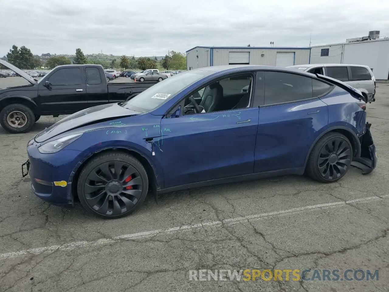 1 Photograph of a damaged car 7SAYGDEF2NF411401 TESLA MODEL Y 2022