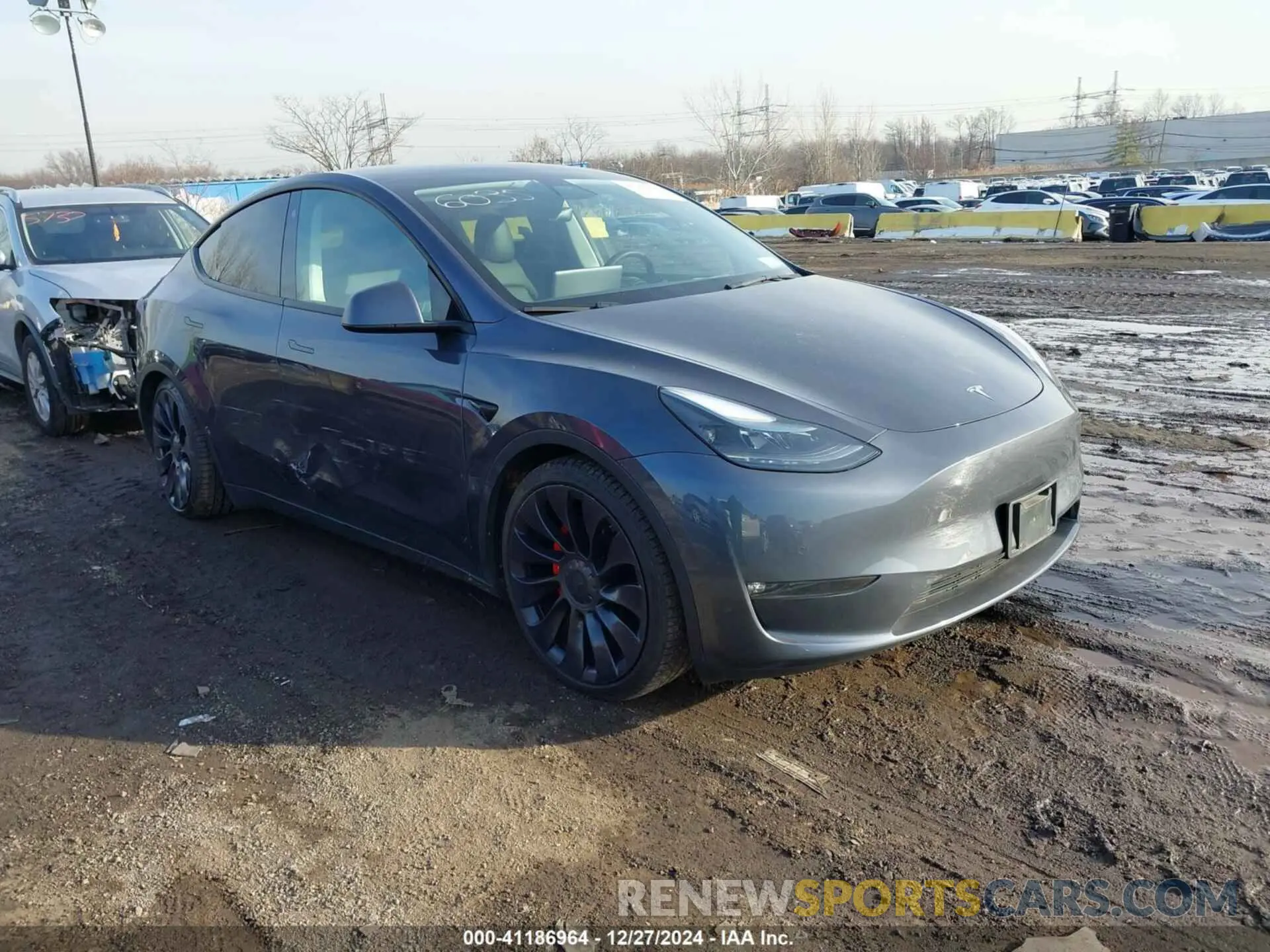 1 Photograph of a damaged car 7SAYGDEF2NF446035 TESLA MODEL Y 2022