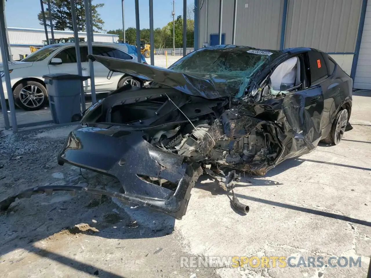1 Photograph of a damaged car 7SAYGDEF2NF448013 TESLA MODEL Y 2022