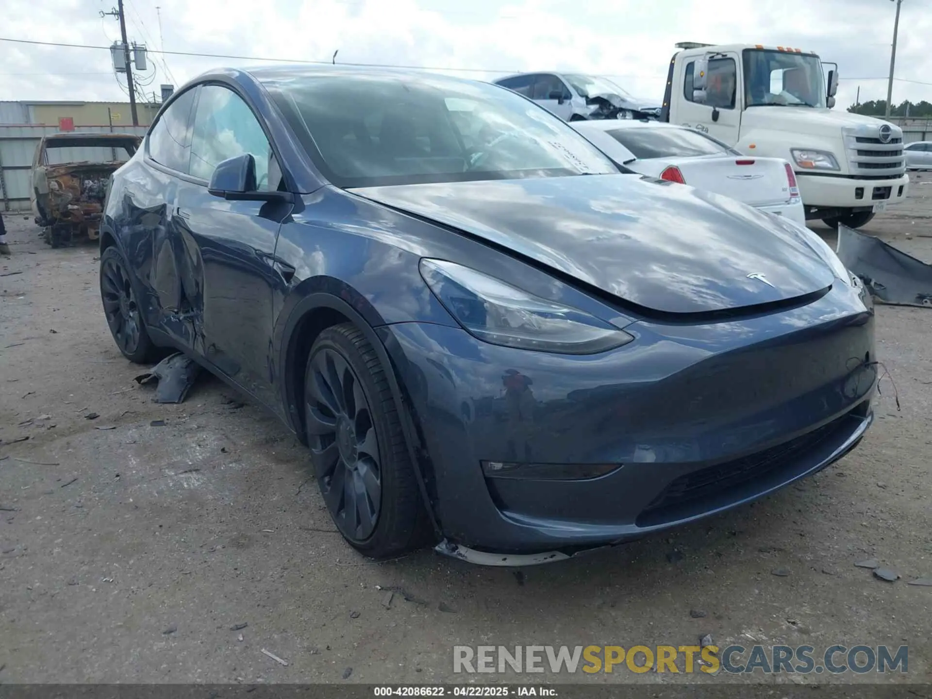 1 Фотография поврежденного автомобиля 7SAYGDEF2NF454099 TESLA MODEL Y 2022