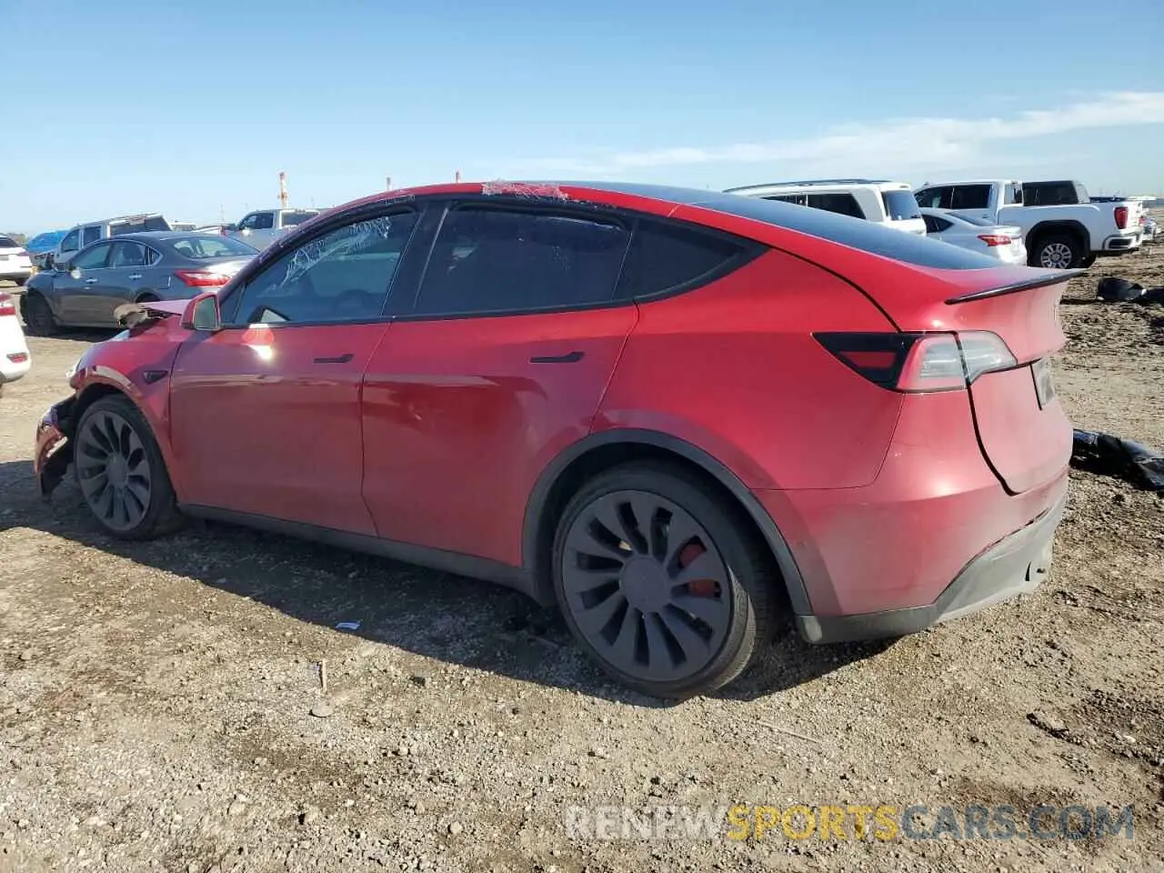 2 Фотография поврежденного автомобиля 7SAYGDEF2NF537452 TESLA MODEL Y 2022