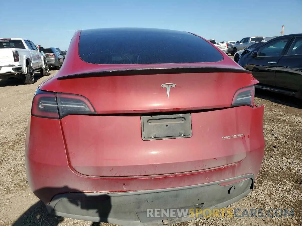 6 Фотография поврежденного автомобиля 7SAYGDEF2NF537452 TESLA MODEL Y 2022