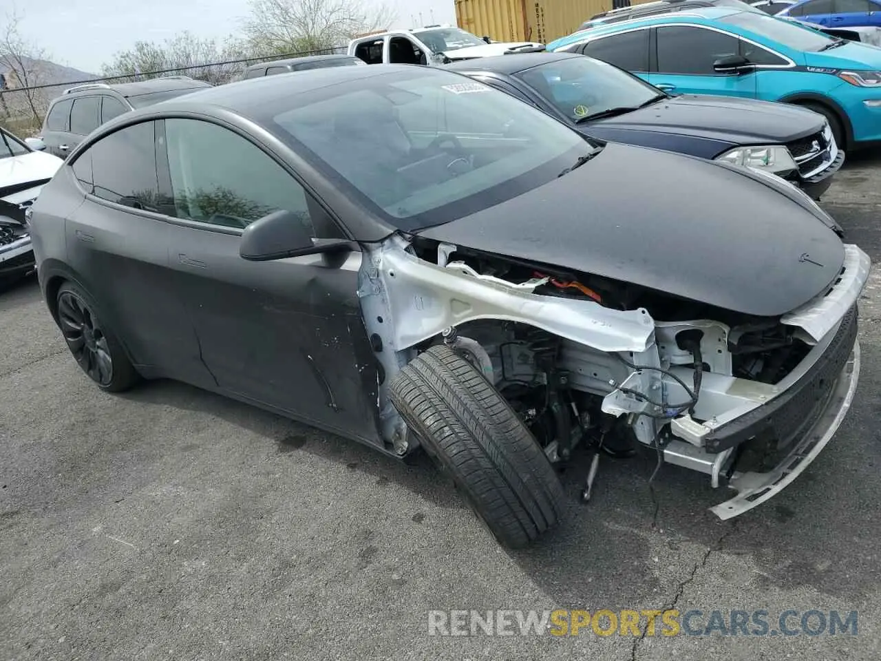 4 Фотография поврежденного автомобиля 7SAYGDEF2NF541923 TESLA MODEL Y 2022