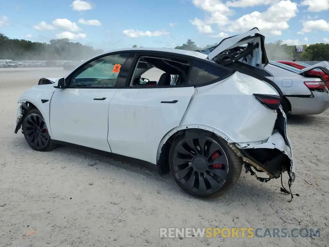 2 Фотография поврежденного автомобиля 7SAYGDEF2NF542439 TESLA MODEL Y 2022