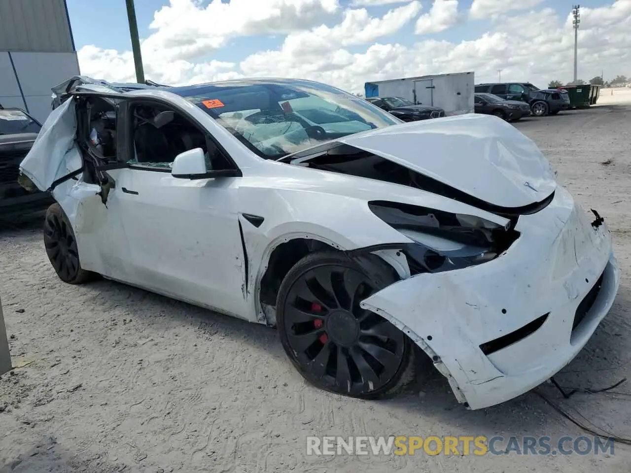 4 Фотография поврежденного автомобиля 7SAYGDEF2NF542439 TESLA MODEL Y 2022
