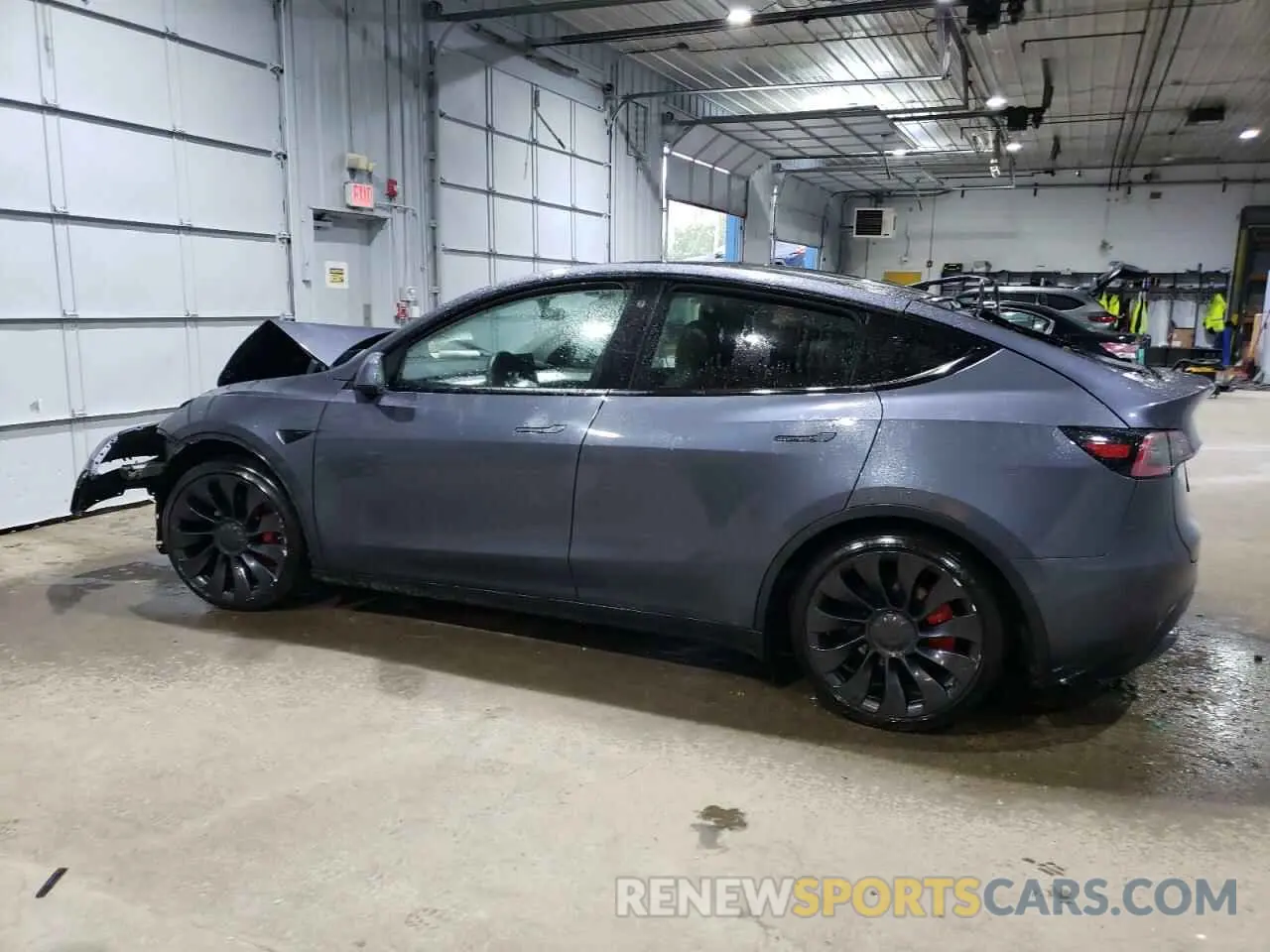 2 Photograph of a damaged car 7SAYGDEF2NF545857 TESLA MODEL Y 2022