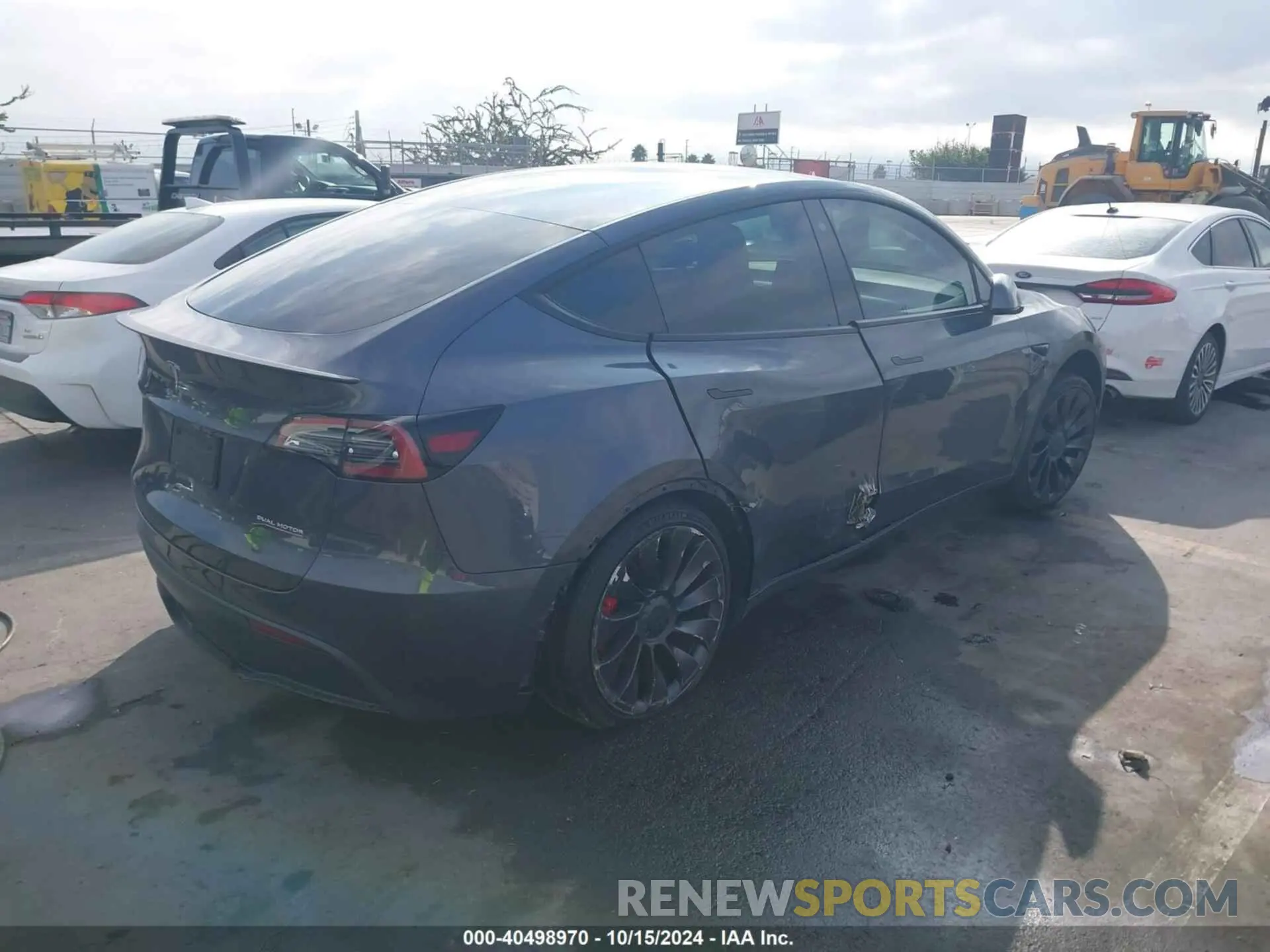 4 Фотография поврежденного автомобиля 7SAYGDEF3NF336224 TESLA MODEL Y 2022