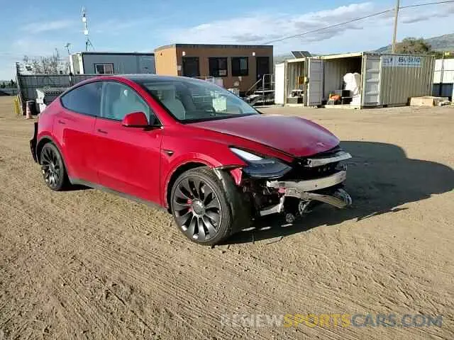 10 Photograph of a damaged car 7SAYGDEF3NF388906 TESLA MODEL Y 2022