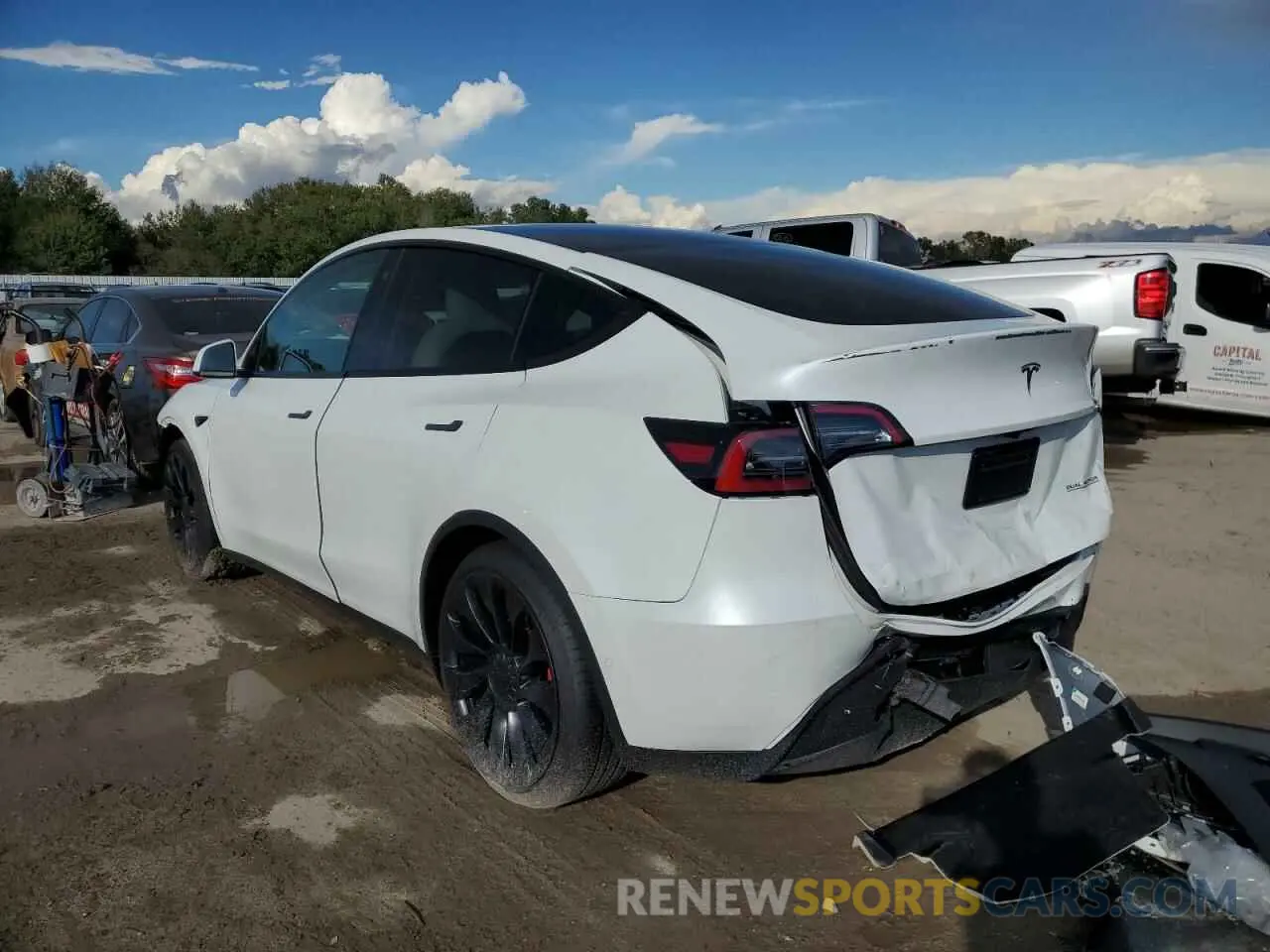 3 Фотография поврежденного автомобиля 7SAYGDEF3NF398142 TESLA MODEL Y 2022