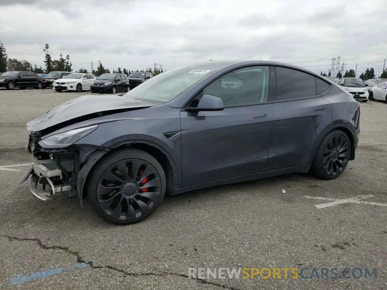 1 Photograph of a damaged car 7SAYGDEF3NF410242 TESLA MODEL Y 2022