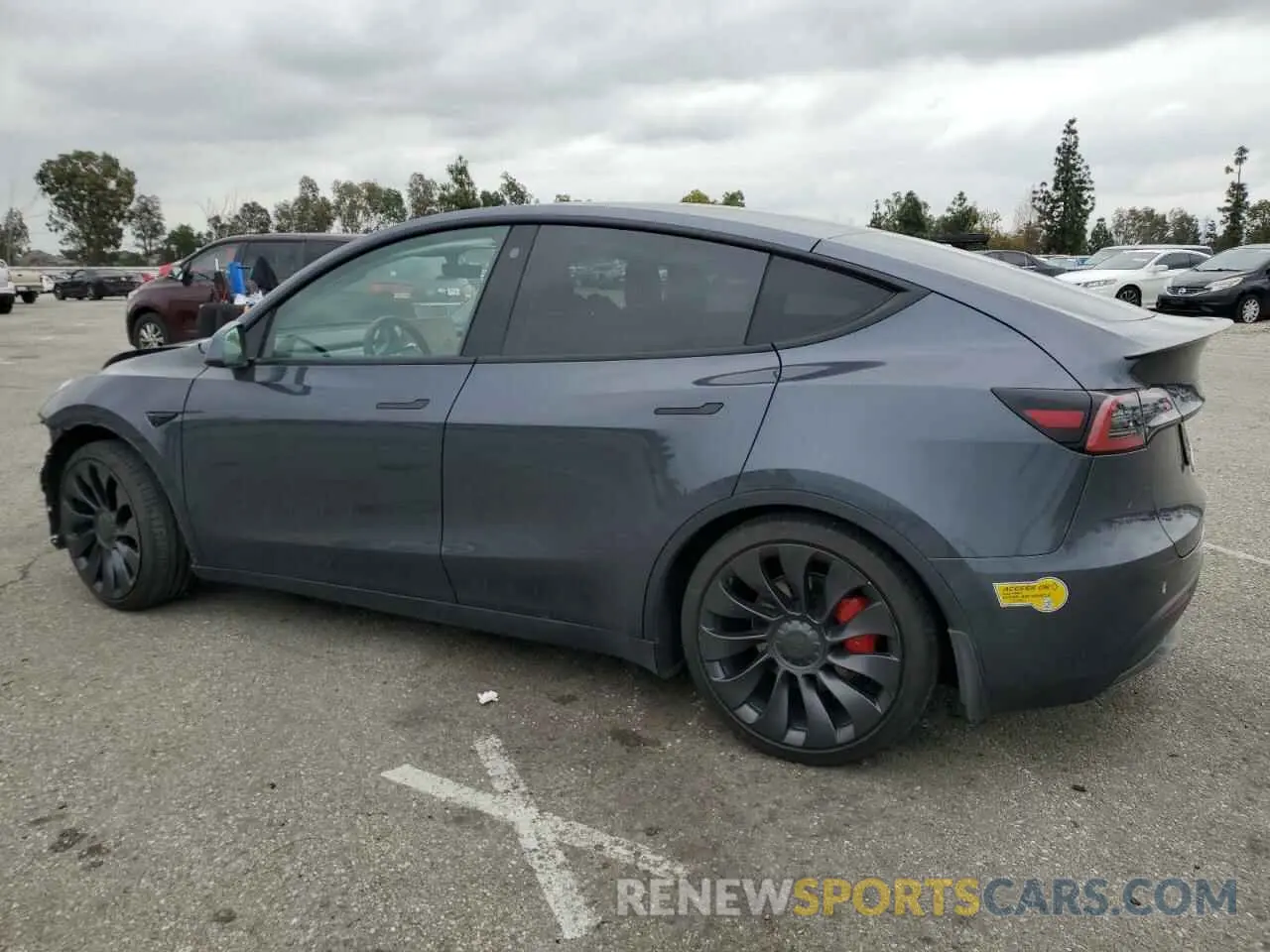 2 Photograph of a damaged car 7SAYGDEF3NF410242 TESLA MODEL Y 2022