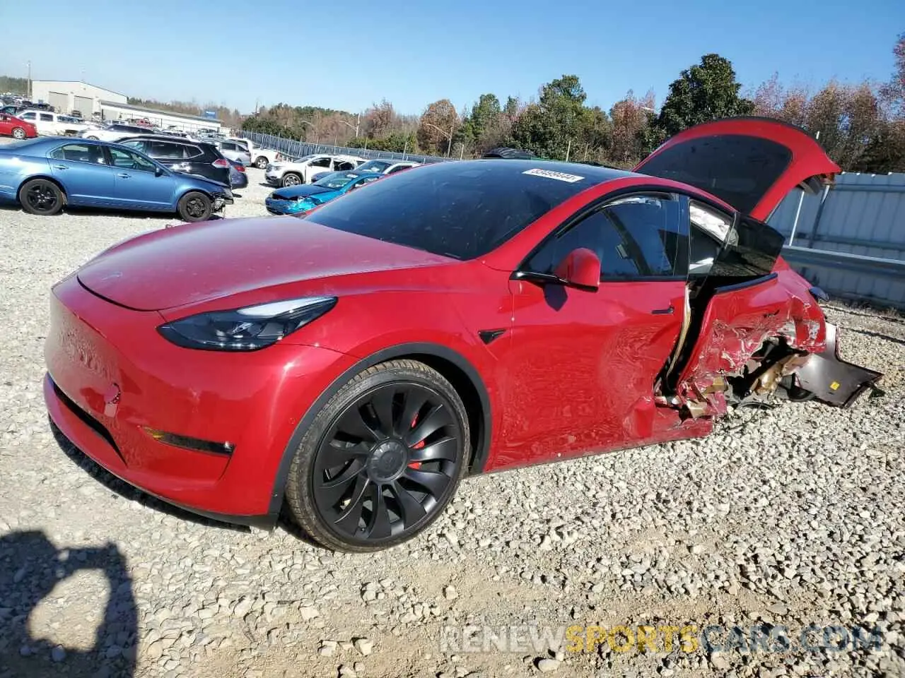 1 Фотография поврежденного автомобиля 7SAYGDEF3NF442026 TESLA MODEL Y 2022