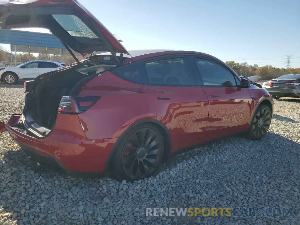 3 Фотография поврежденного автомобиля 7SAYGDEF3NF442026 TESLA MODEL Y 2022