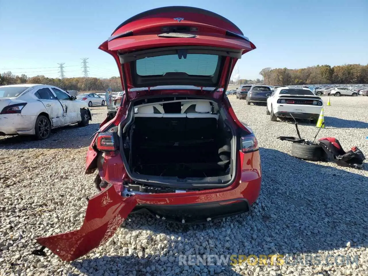 6 Фотография поврежденного автомобиля 7SAYGDEF3NF442026 TESLA MODEL Y 2022