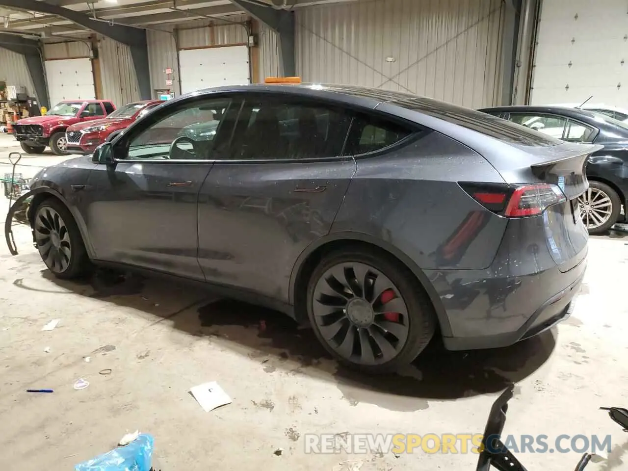 2 Photograph of a damaged car 7SAYGDEF3NF444522 TESLA MODEL Y 2022