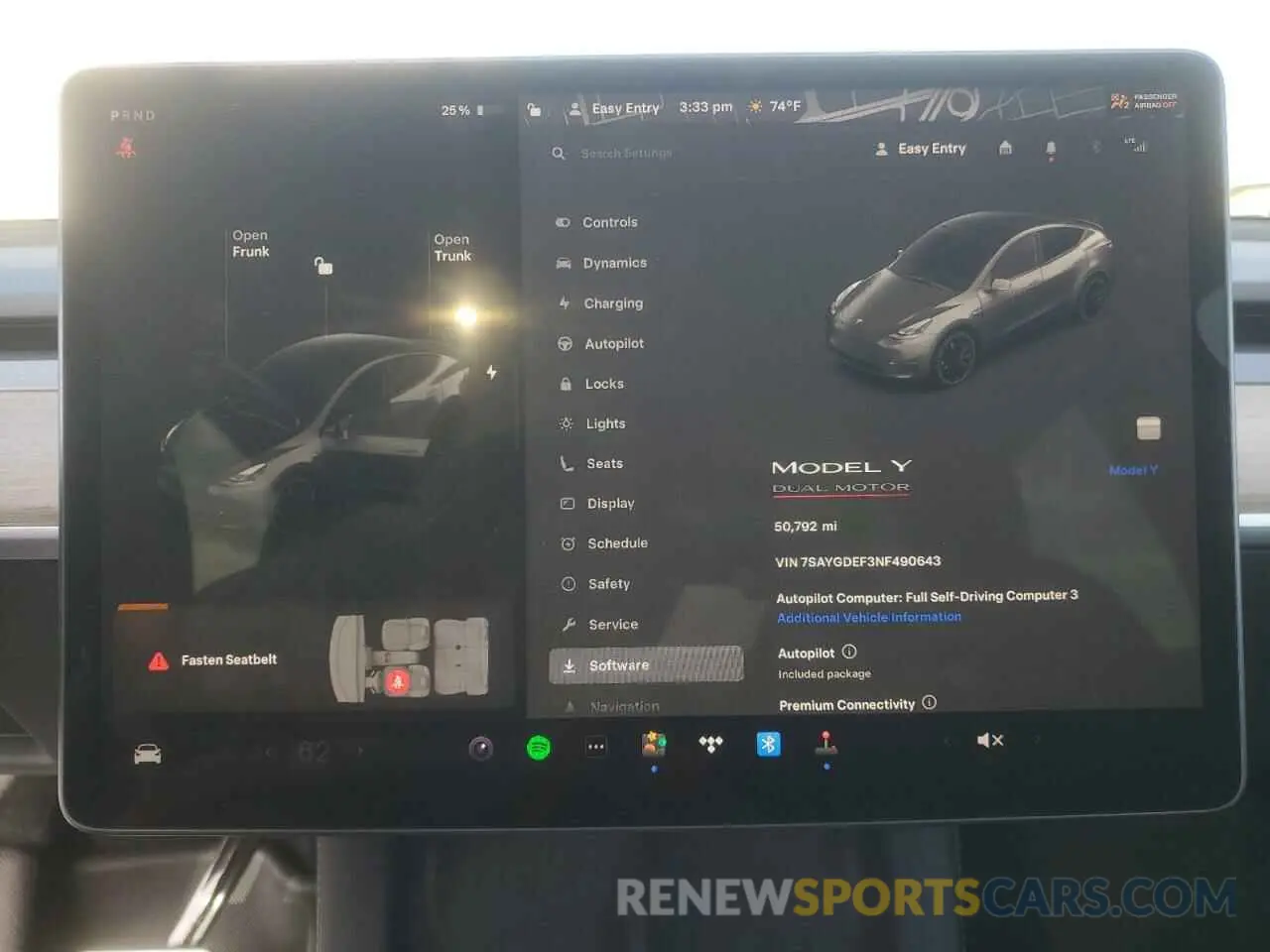 9 Photograph of a damaged car 7SAYGDEF3NF490643 TESLA MODEL Y 2022