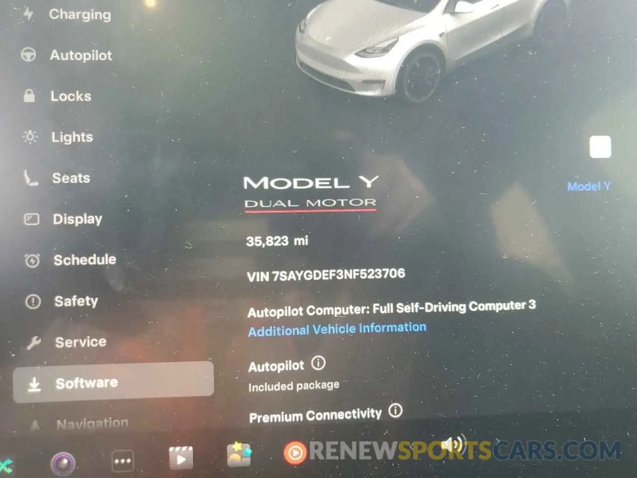 9 Photograph of a damaged car 7SAYGDEF3NF523706 TESLA MODEL Y 2022