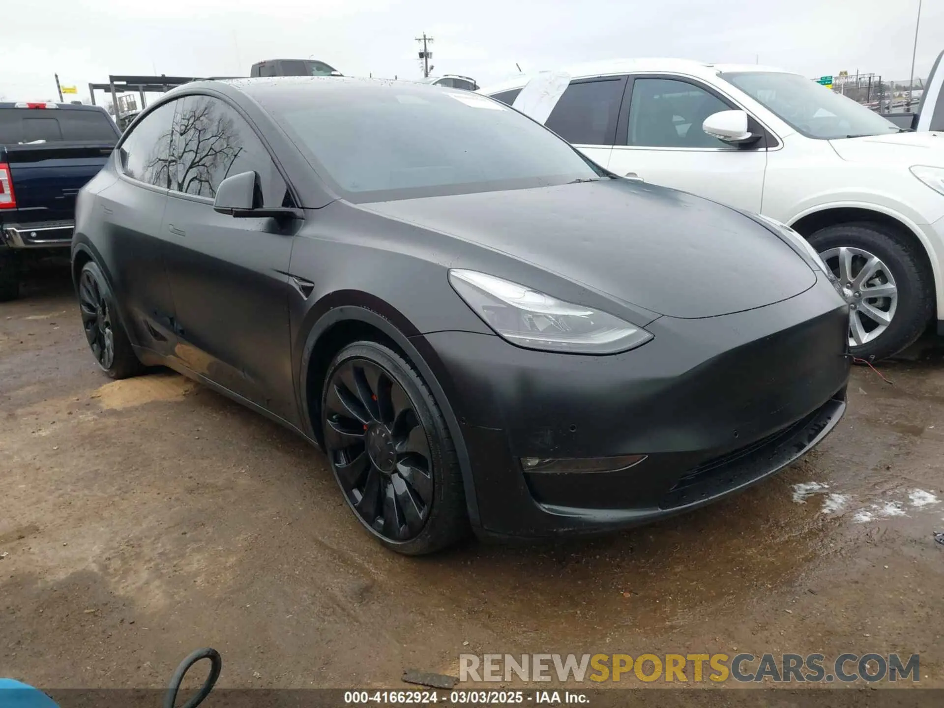 1 Фотография поврежденного автомобиля 7SAYGDEF4NF350696 TESLA MODEL Y 2022