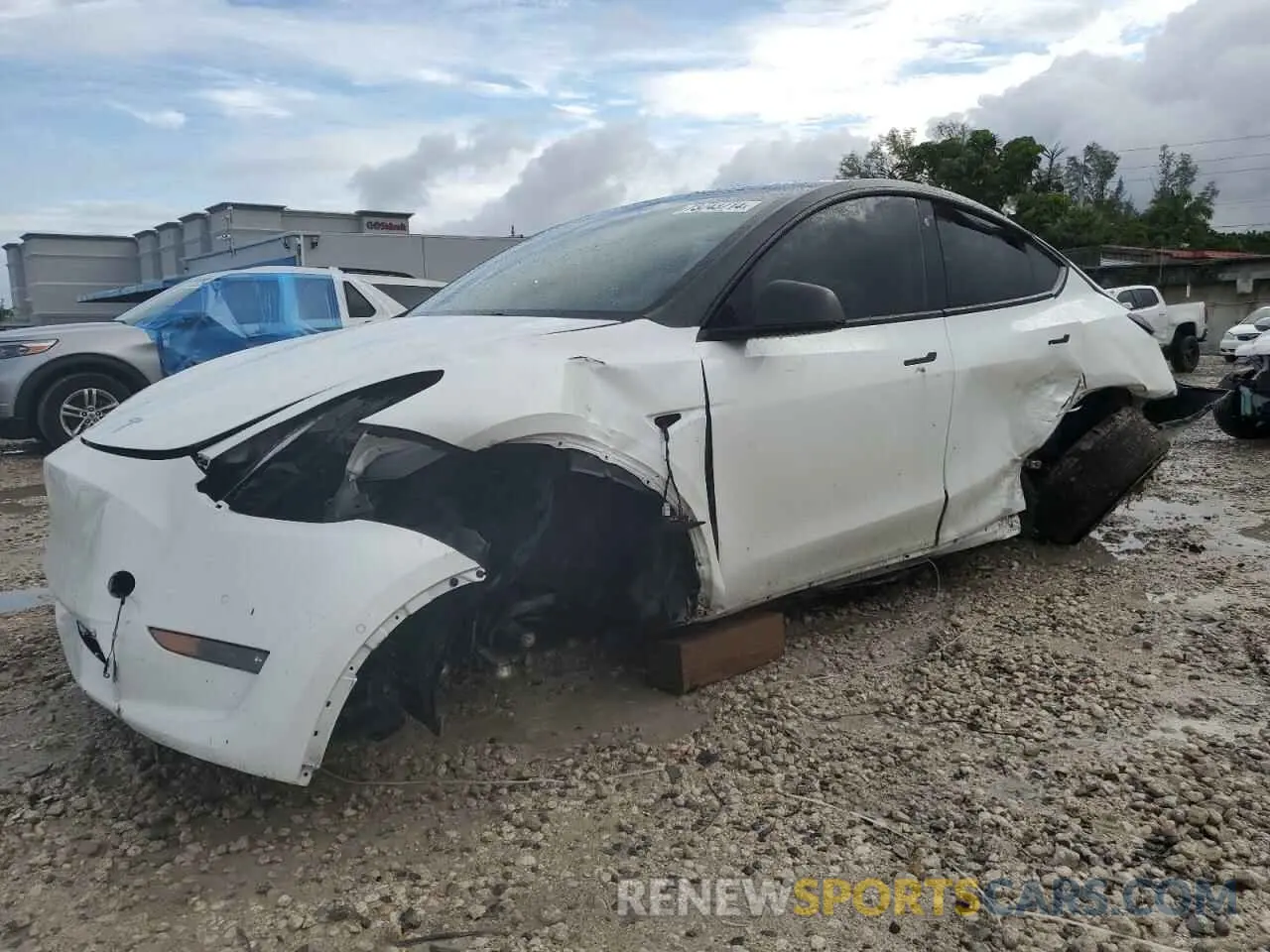 1 Photograph of a damaged car 7SAYGDEF4NF374495 TESLA MODEL Y 2022