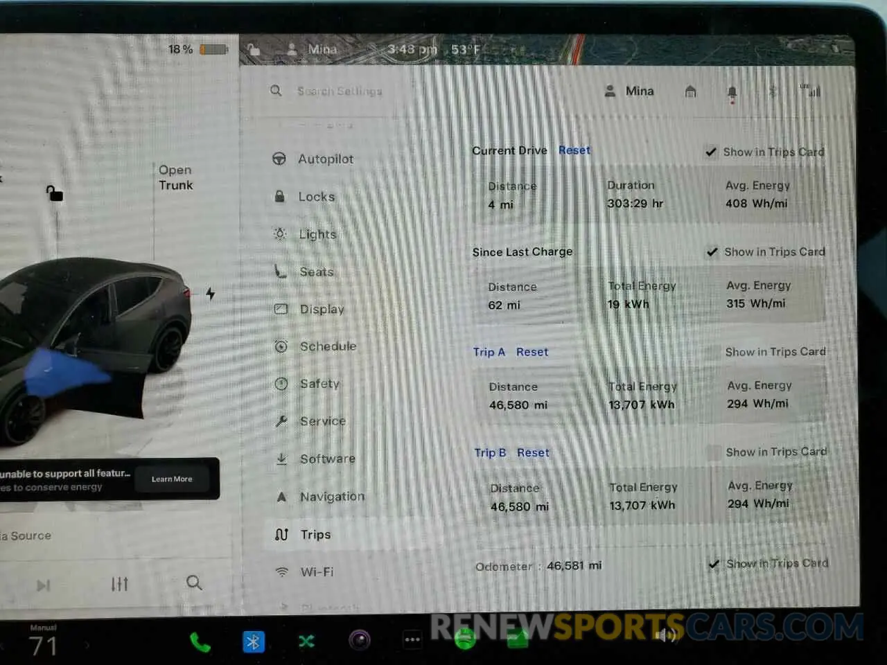 9 Фотография поврежденного автомобиля 7SAYGDEF4NF388929 TESLA MODEL Y 2022