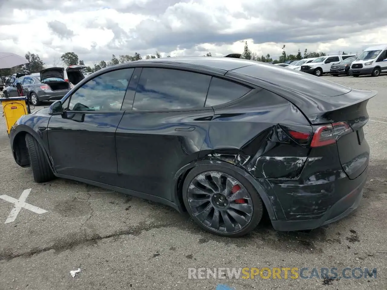 2 Photograph of a damaged car 7SAYGDEF4NF439443 TESLA MODEL Y 2022