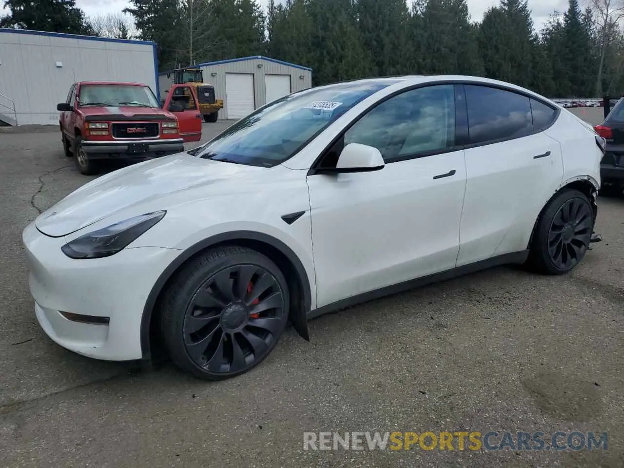 1 Фотография поврежденного автомобиля 7SAYGDEF4NF518109 TESLA MODEL Y 2022