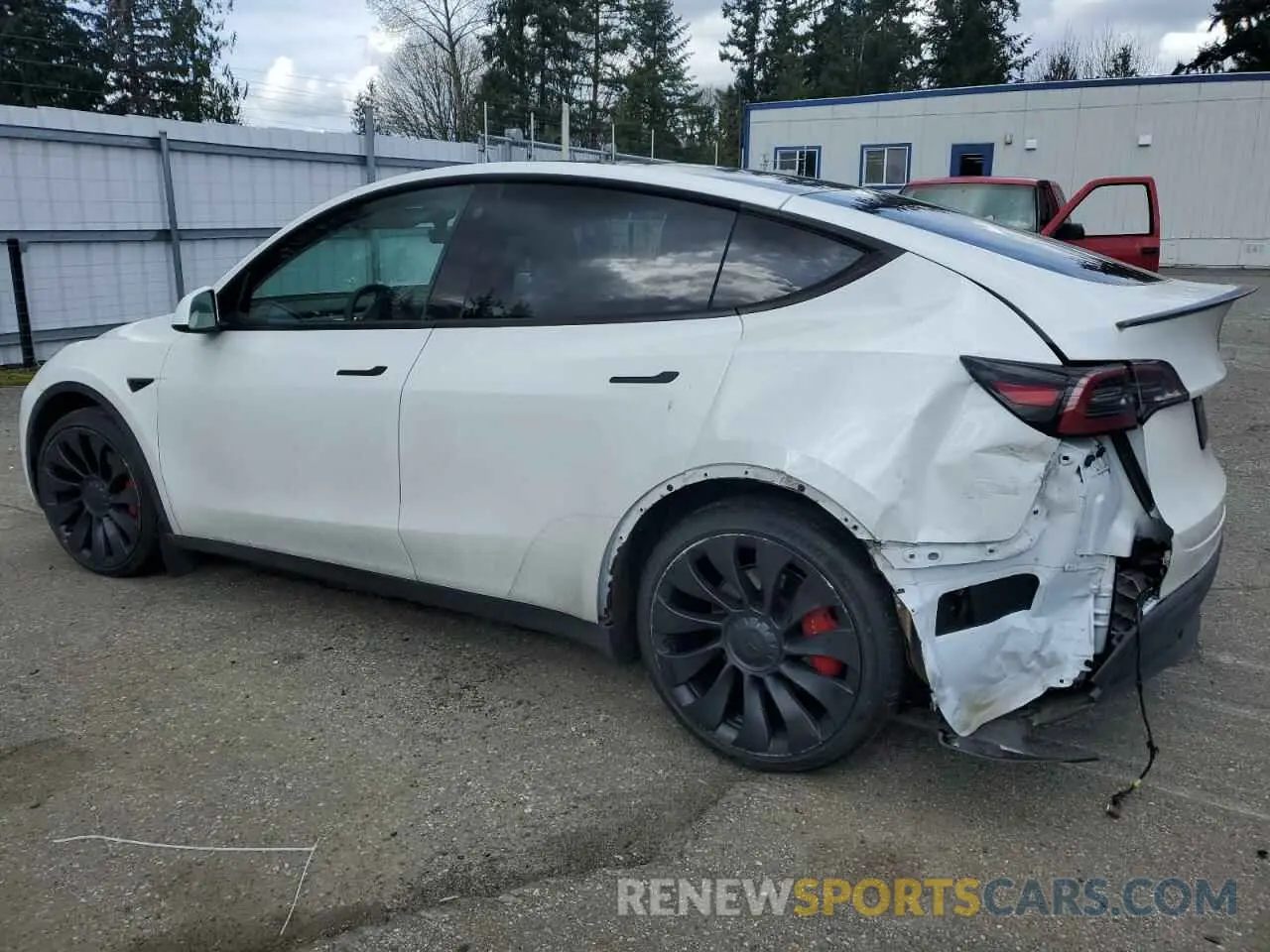 2 Фотография поврежденного автомобиля 7SAYGDEF4NF518109 TESLA MODEL Y 2022