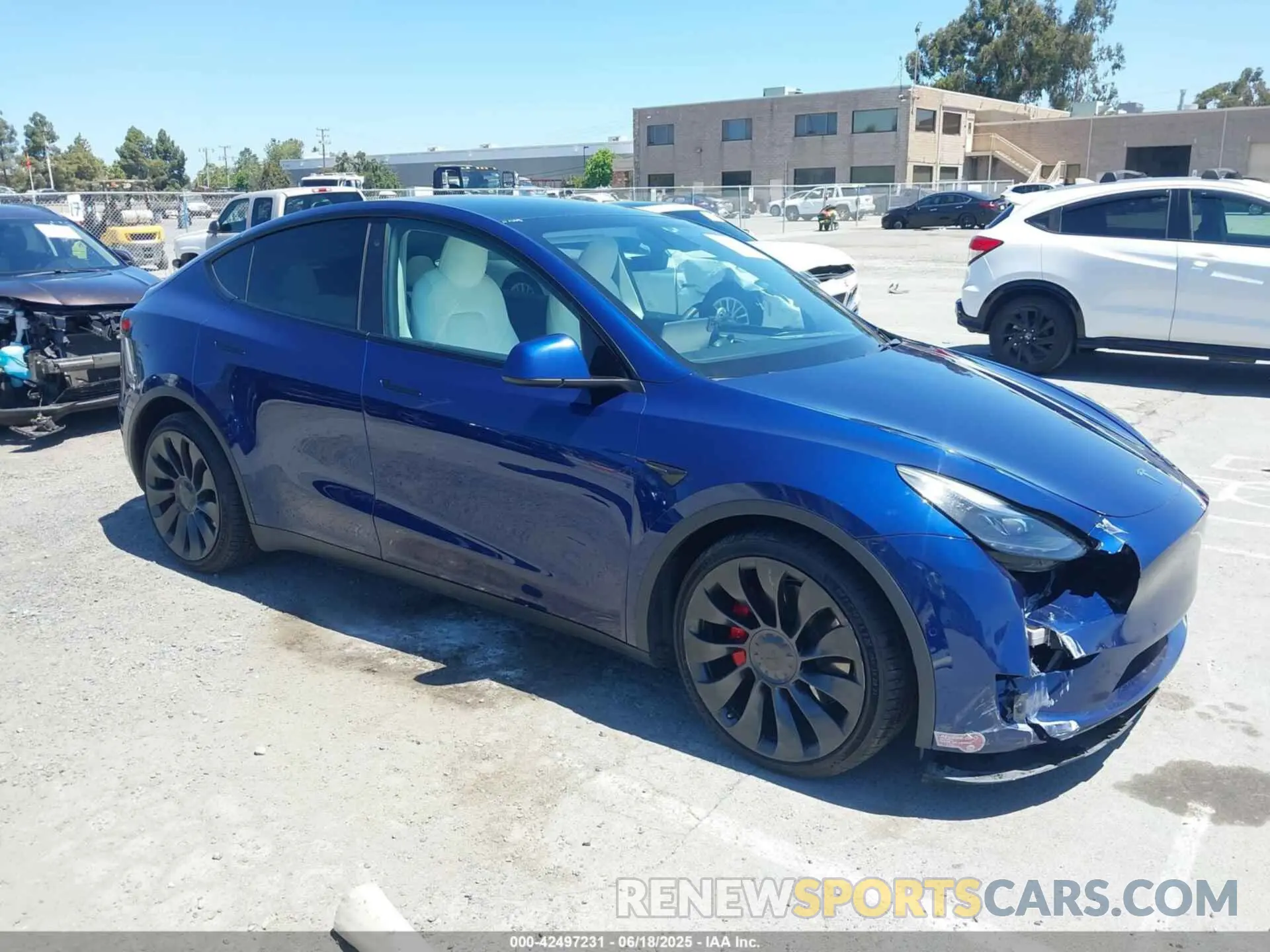 1 Photograph of a damaged car 7SAYGDEF4NF562367 TESLA MODEL Y 2022