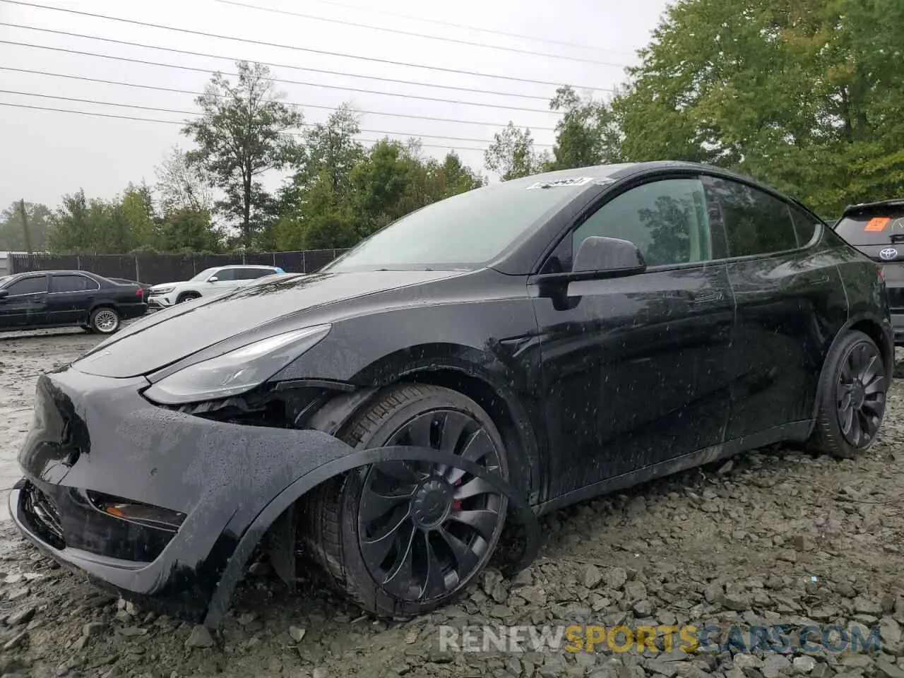 1 Photograph of a damaged car 7SAYGDEF5NF309588 TESLA MODEL Y 2022