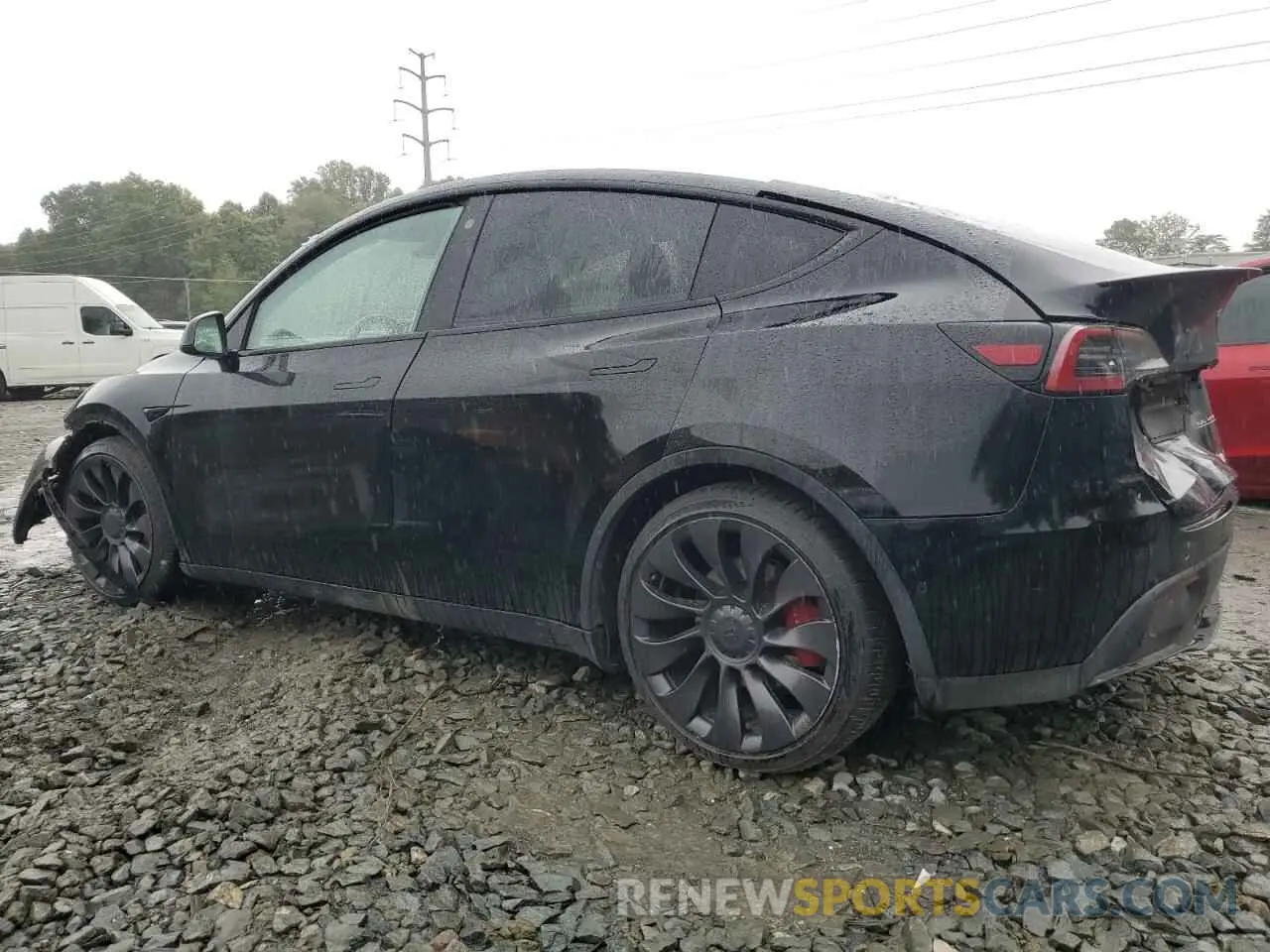 2 Photograph of a damaged car 7SAYGDEF5NF309588 TESLA MODEL Y 2022