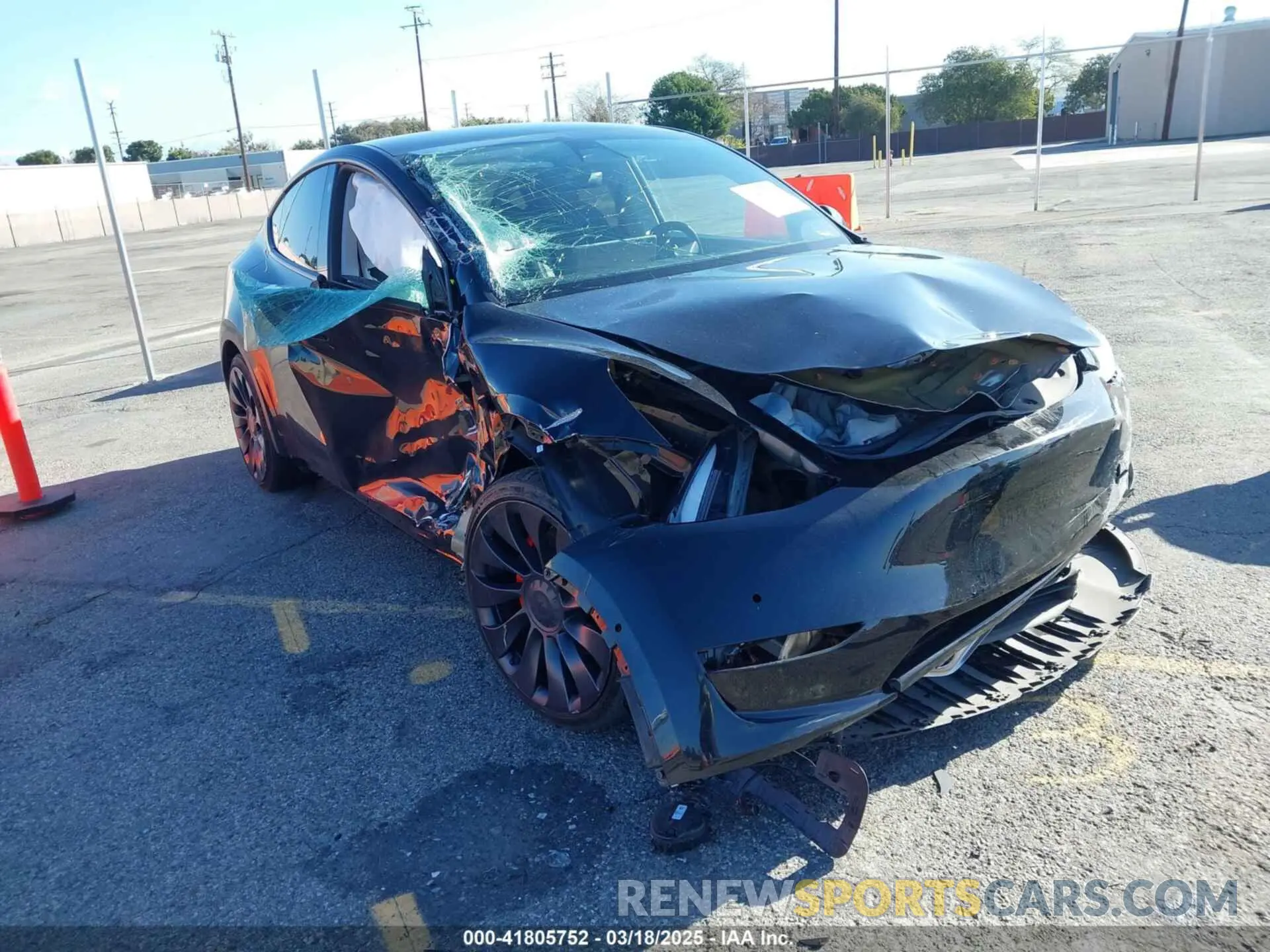 1 Photograph of a damaged car 7SAYGDEF5NF336693 TESLA MODEL Y 2022